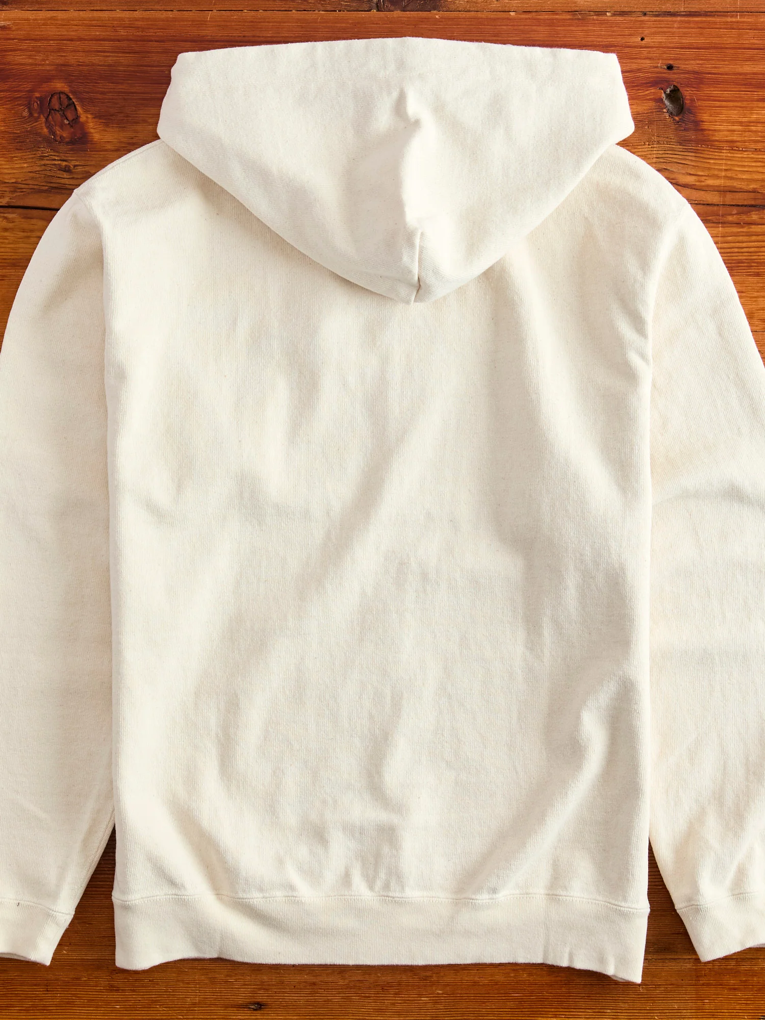 Extra Heavyweight Jersey Zip Hoodie in Natural - Image 9