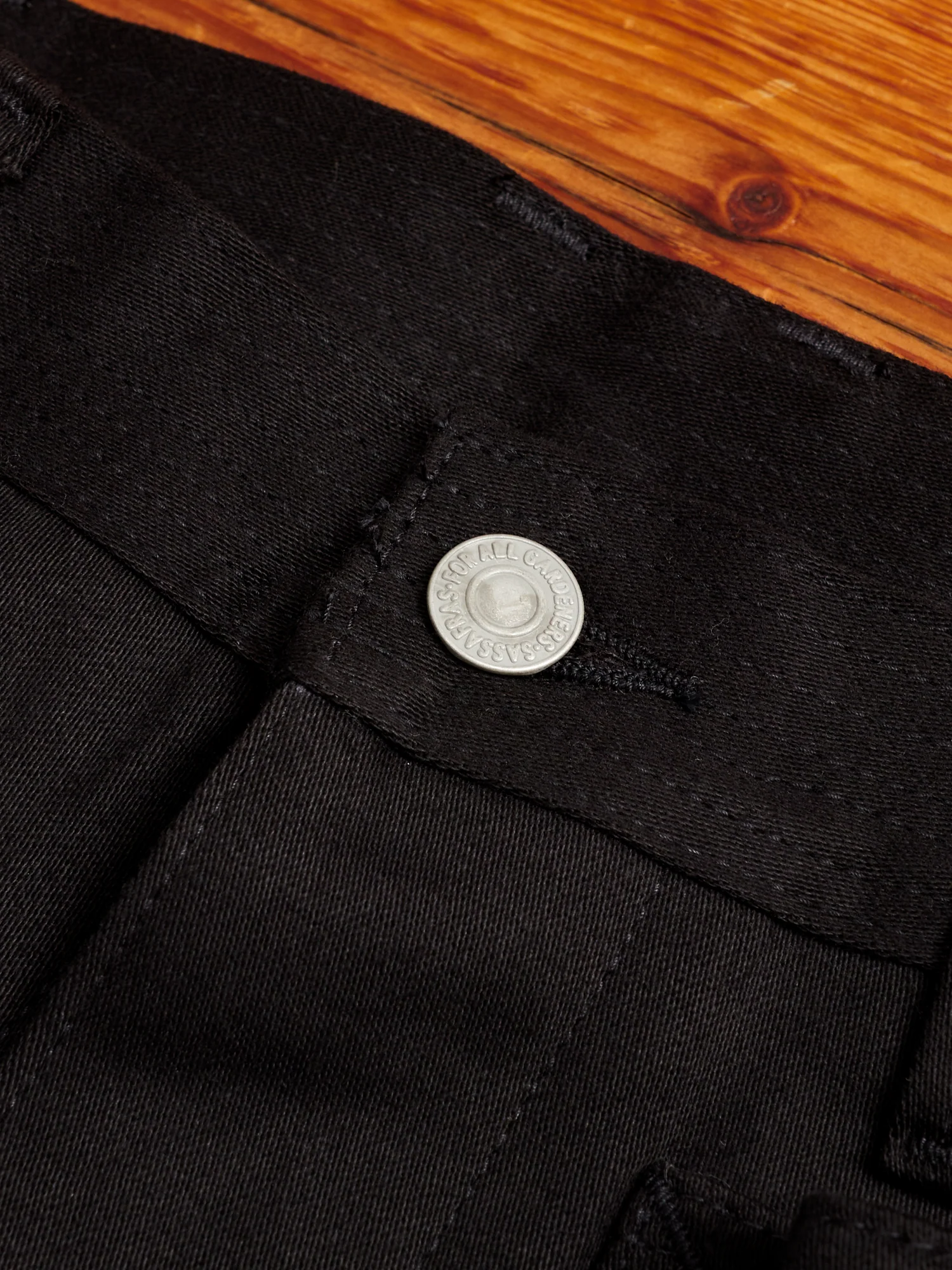 Fall Leaf Tough Pants in Black Work Satin - Image 5