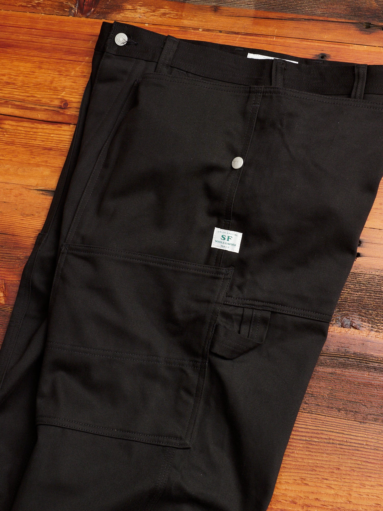 Fall Leaf Tough Pants in Black Work Satin - Image 9