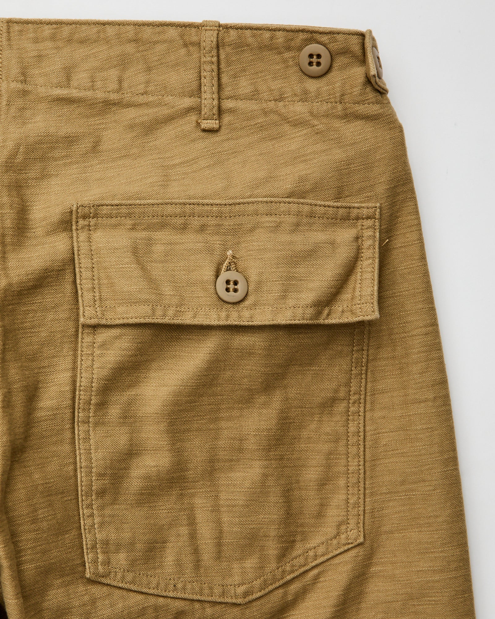 Slim Fatigue Pants in Khaki - Image 3