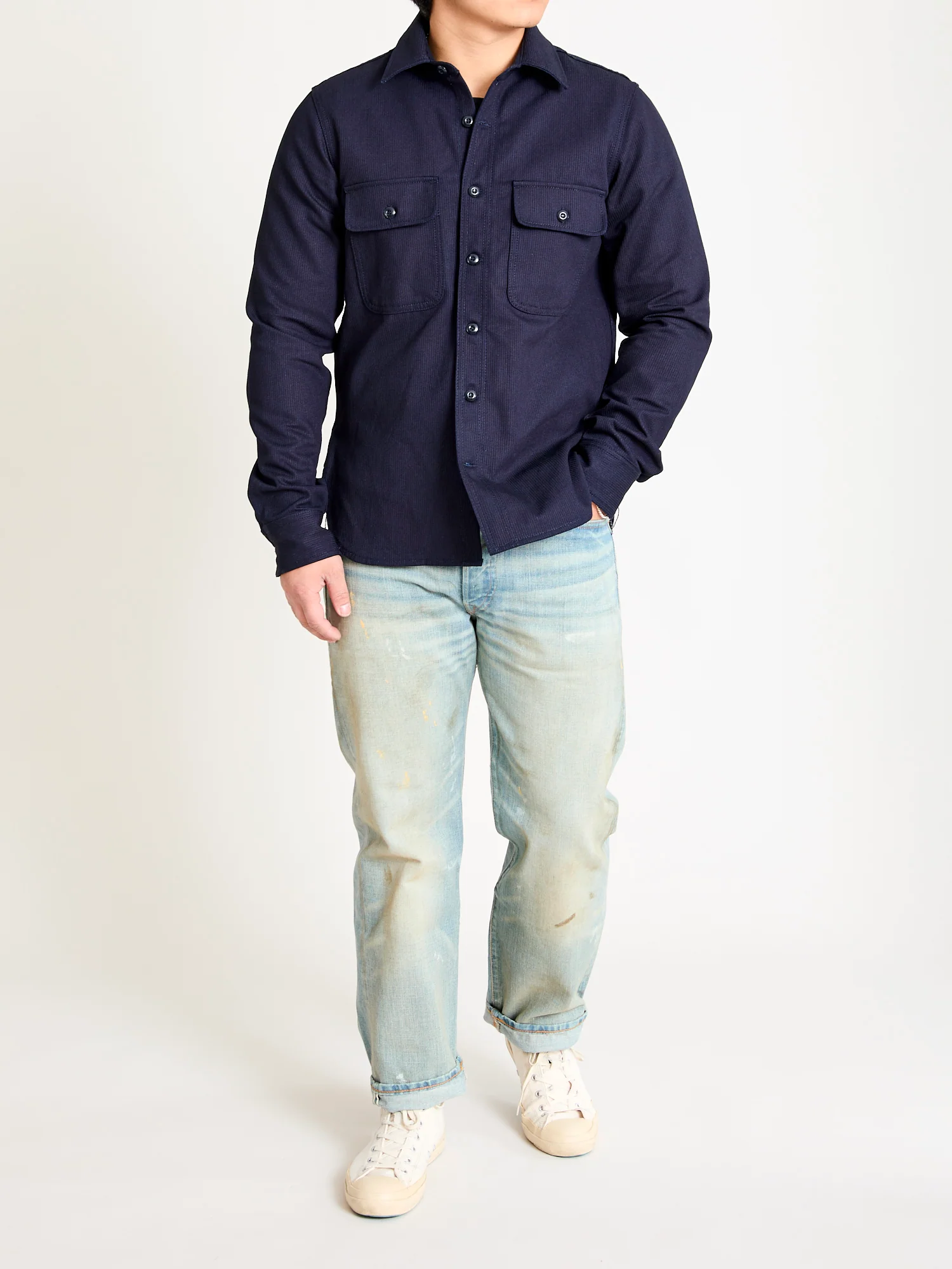 "Field Shirt" in Indigo Whip Cord - Image 10