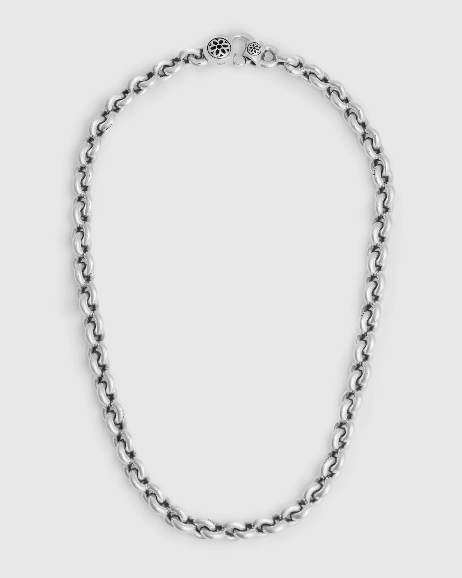 Fin Link Necklace Size A in Sterling Silver - Image 4