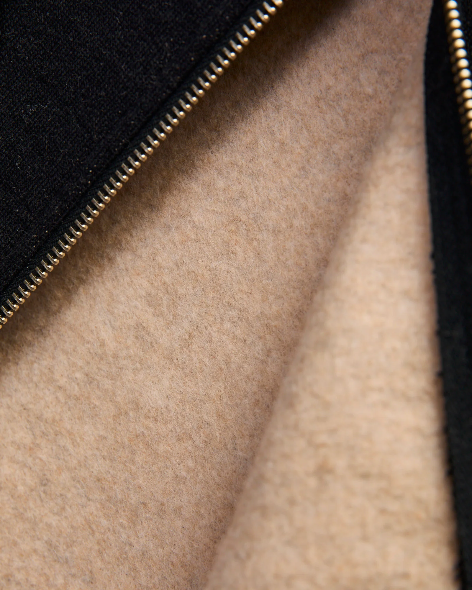 Fleeced FoxFibre® Zip Hoodie in Black Coyote - Image 7