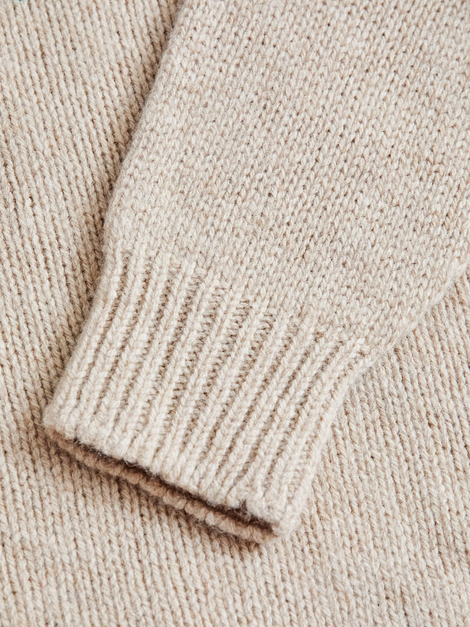"Fragments Of Light" Knit Sweater in Biscuit - Image 4