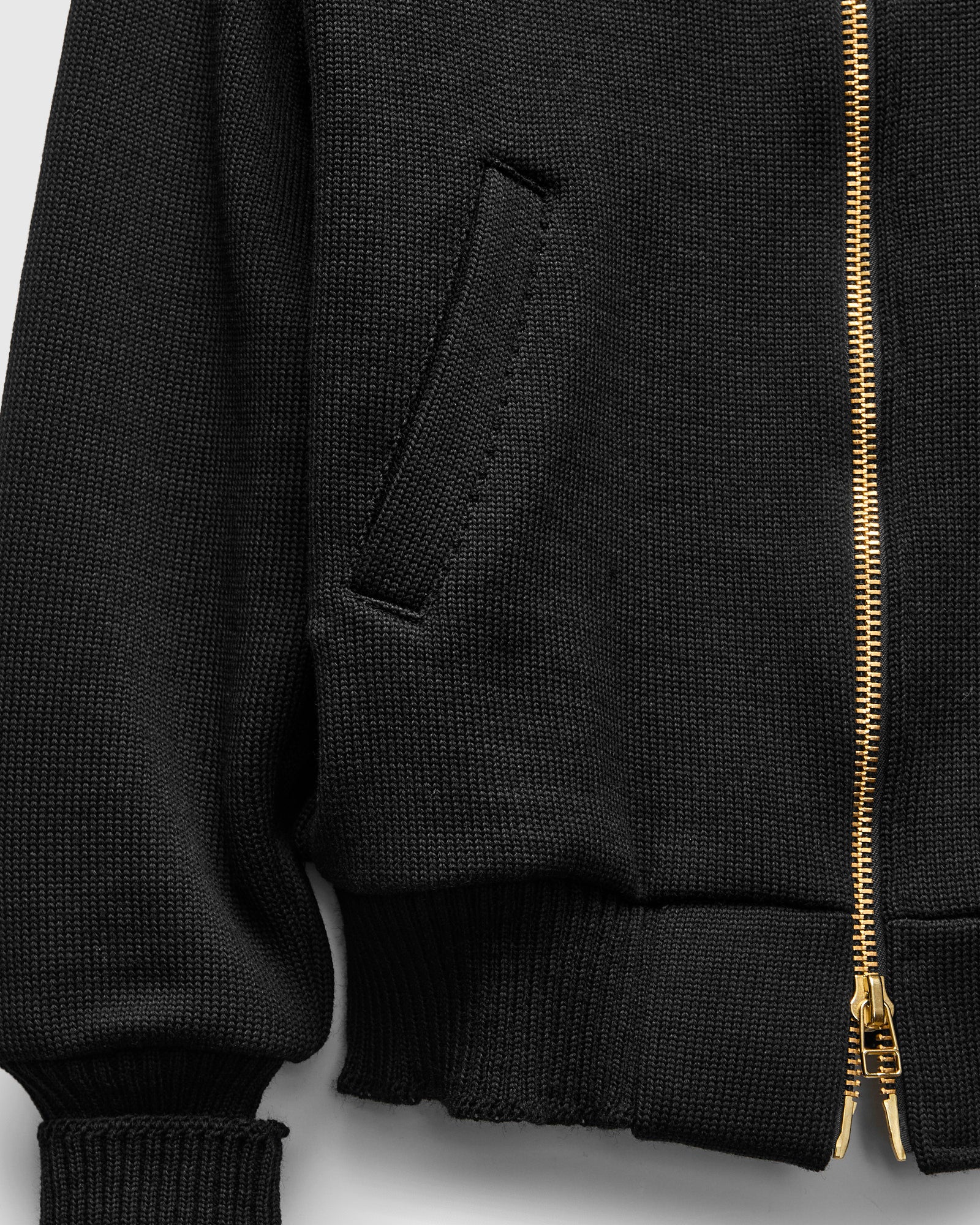 "Full Throttle" Moto Sweater in Black - Image 5