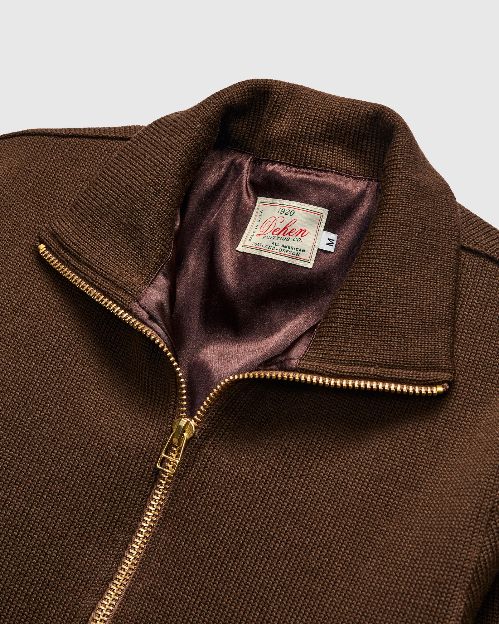 "Full Throttle" Moto Sweater in Brown - Image 3