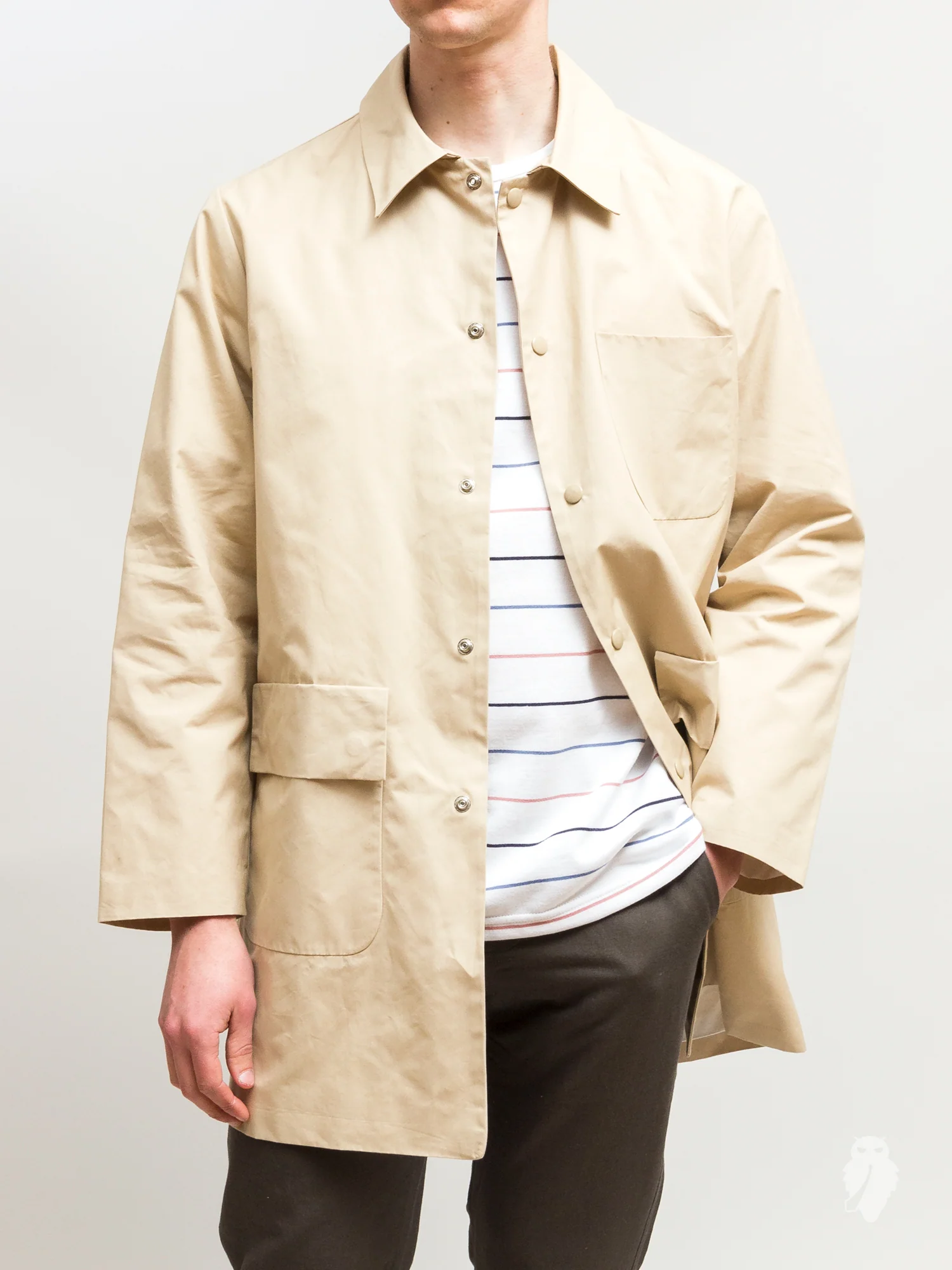 "Geo" Shell Jacket in Sand - Image 3