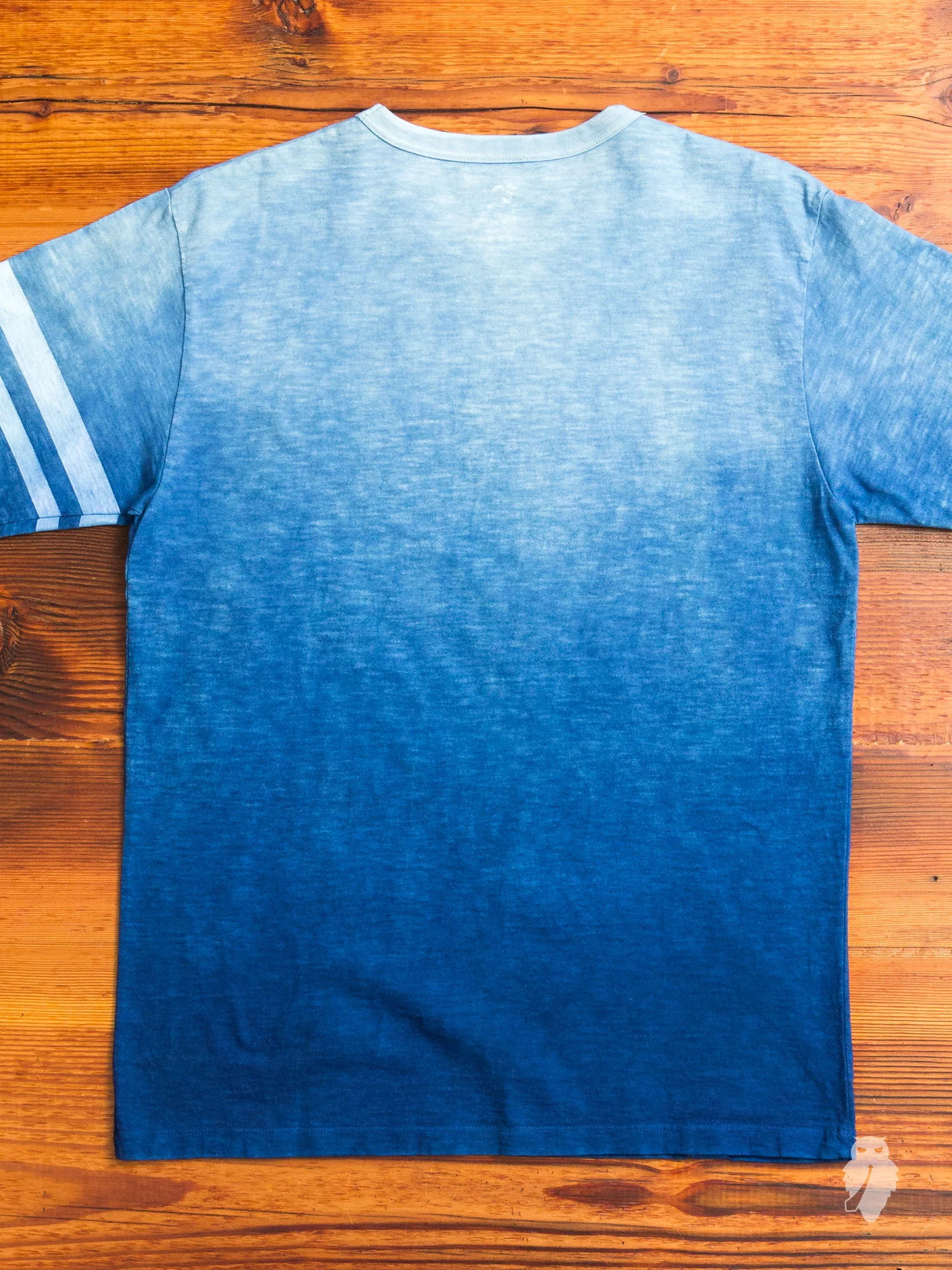 07-041 "Going to Battle" Gradient T-Shirt in Natural Indigo - Image 5