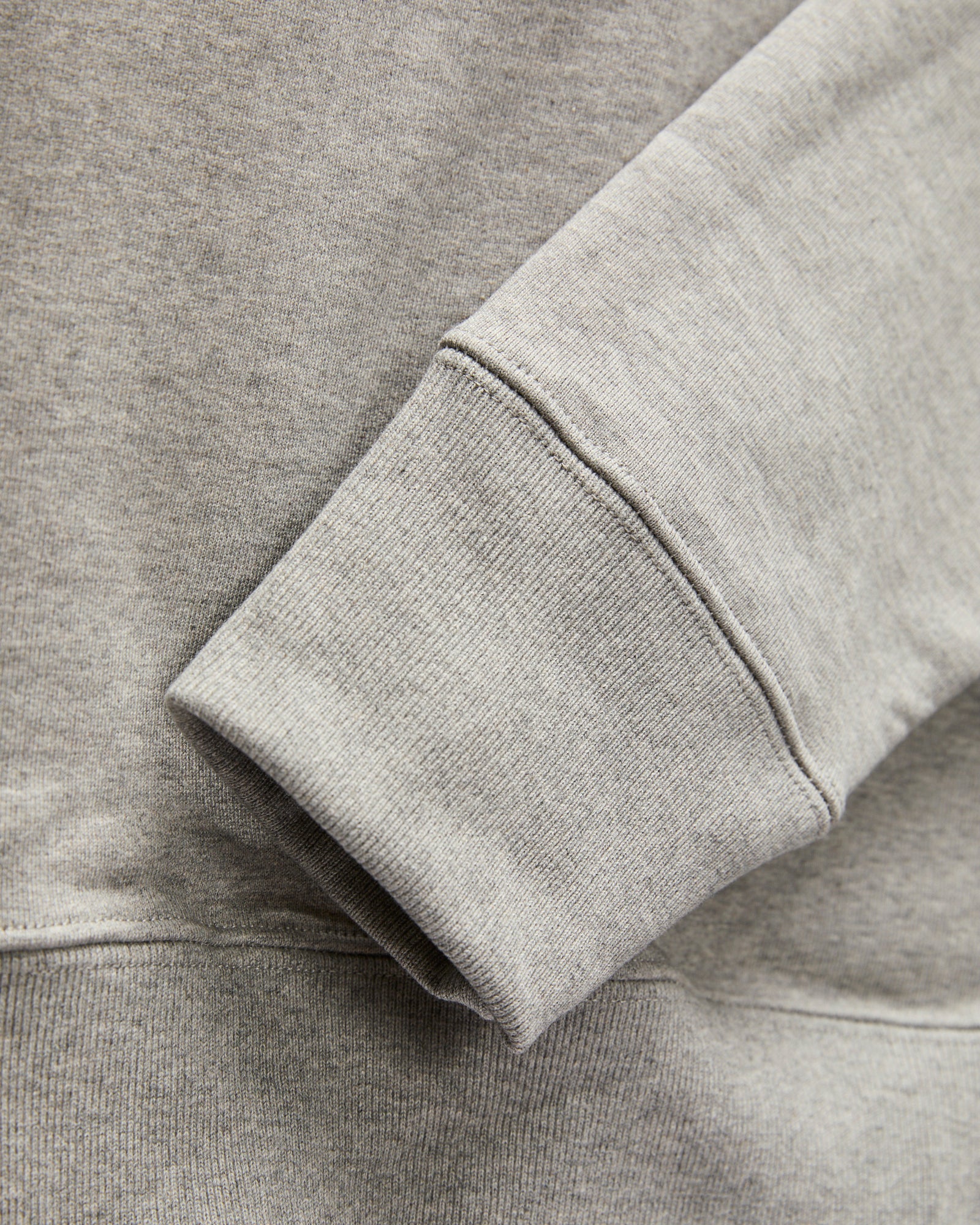 3S48 "Good Originals" Heavyweight Loopwheel Sweatshirt in Melange Grey - Image 5