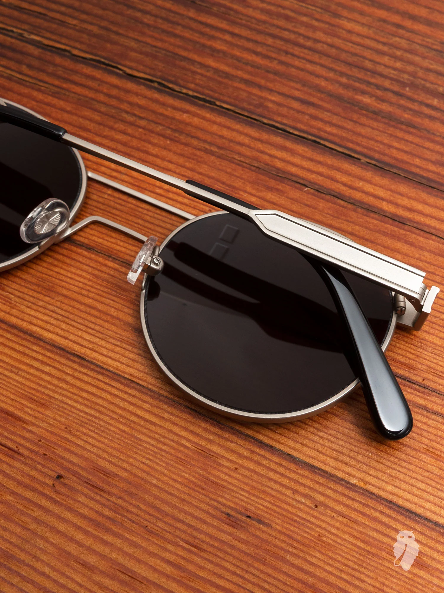 "Green" Sunglasses in Titanium - Image 3