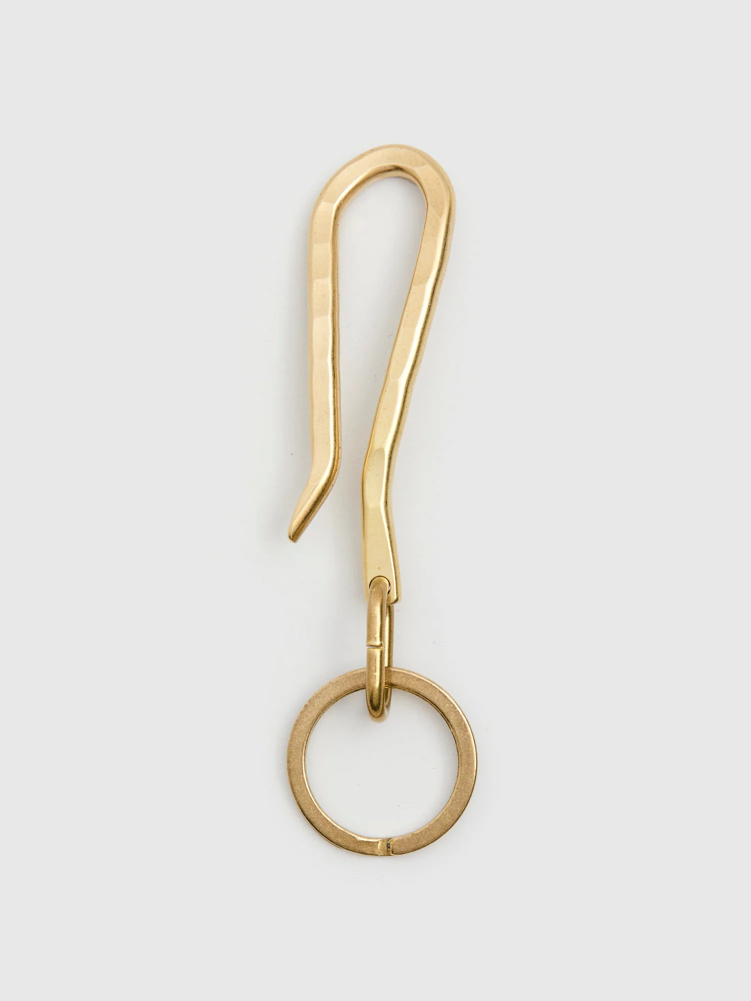 Hammered Key Hook in Brass
