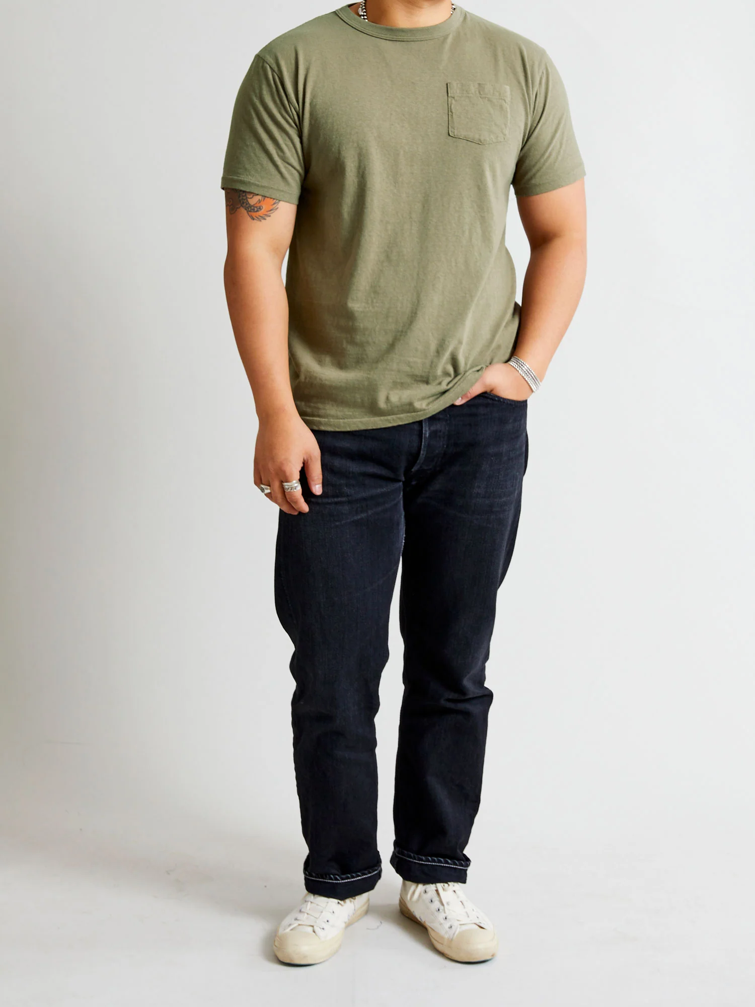 Hanalei Short Sleeve T-Shirt in Deep Lichen Green - Image 8