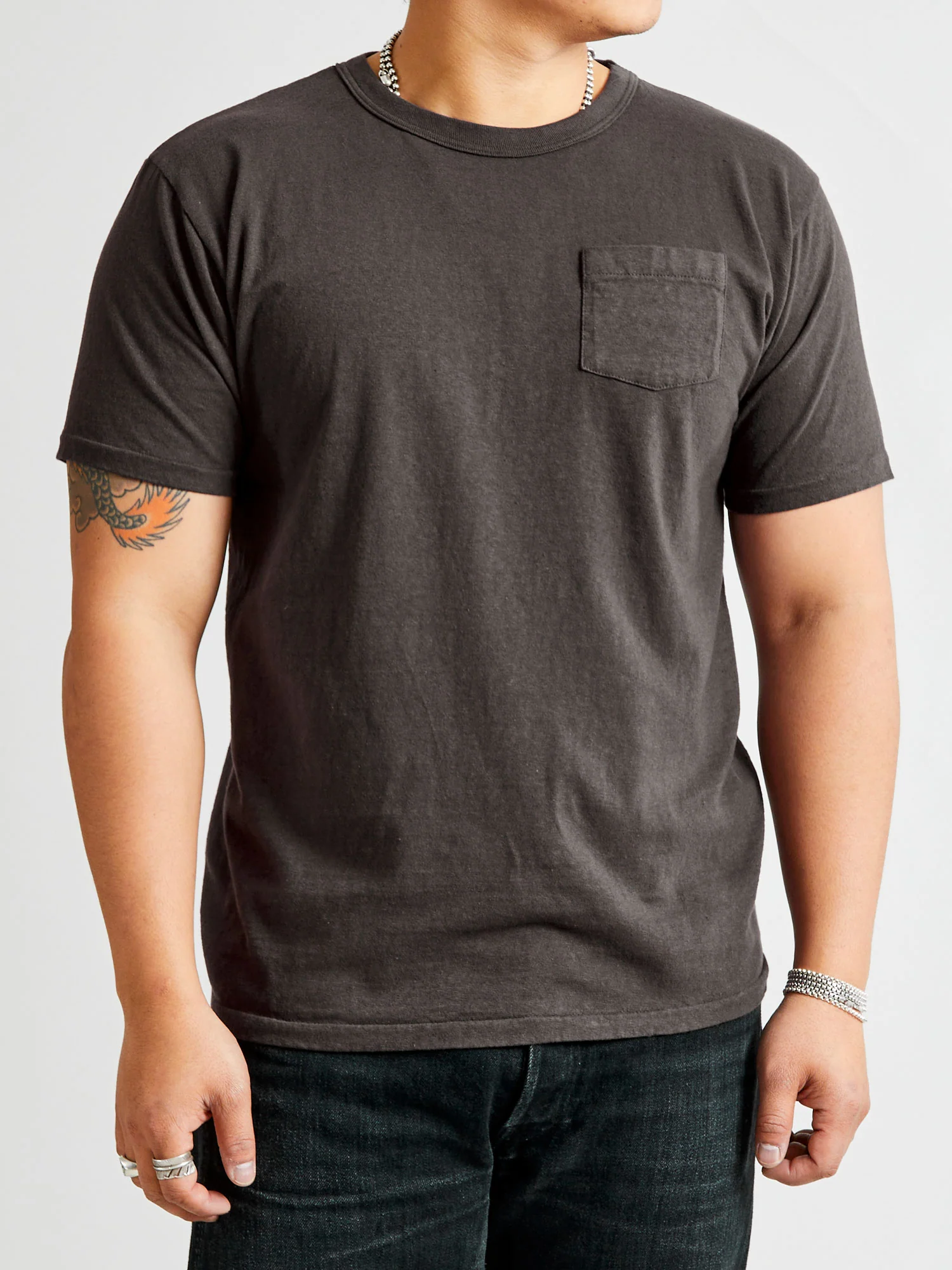Hanalei Short Sleeve T-Shirt in Kokushoku Black - Image 2