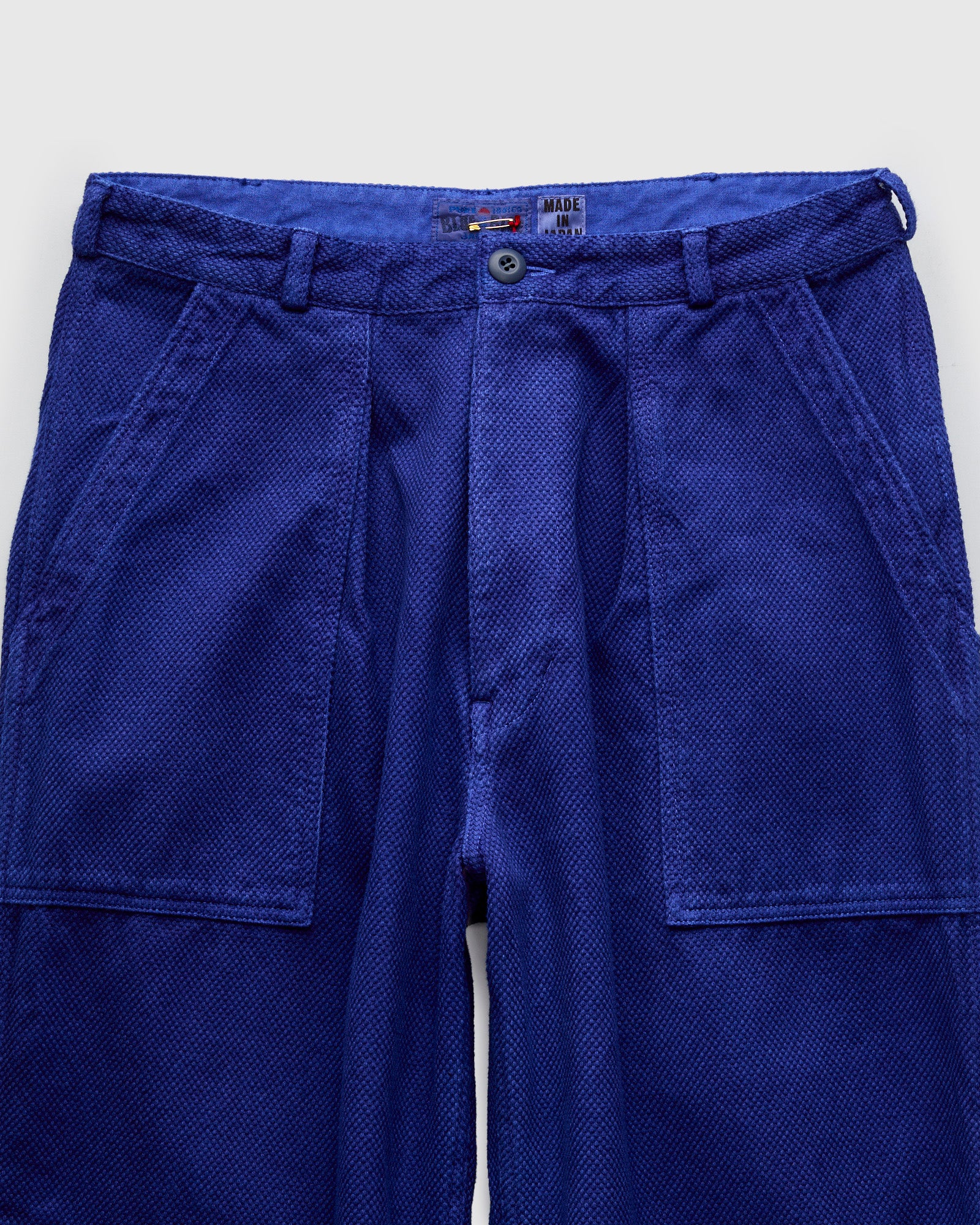 Hand Dyed Sashiko Fatigue Pants in Indigo - Image 4