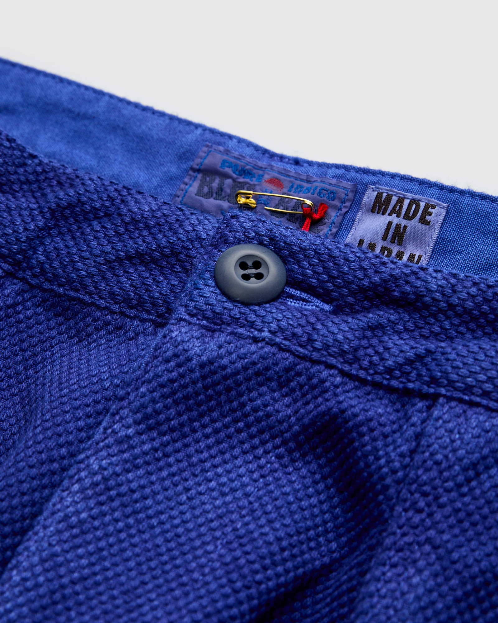 Hand Dyed Sashiko Fatigue Pants in Indigo - Image 5