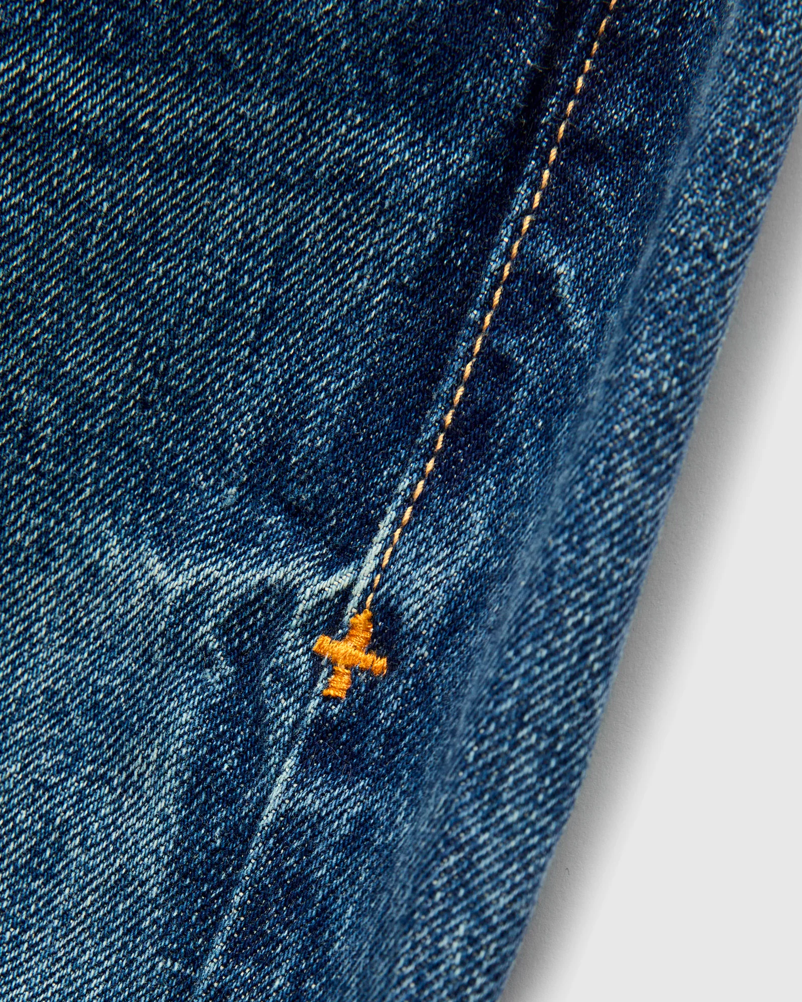 "Hank Freemont" 14oz Washed Selvedge Denim - Relaxed Straight Fit - Image 7