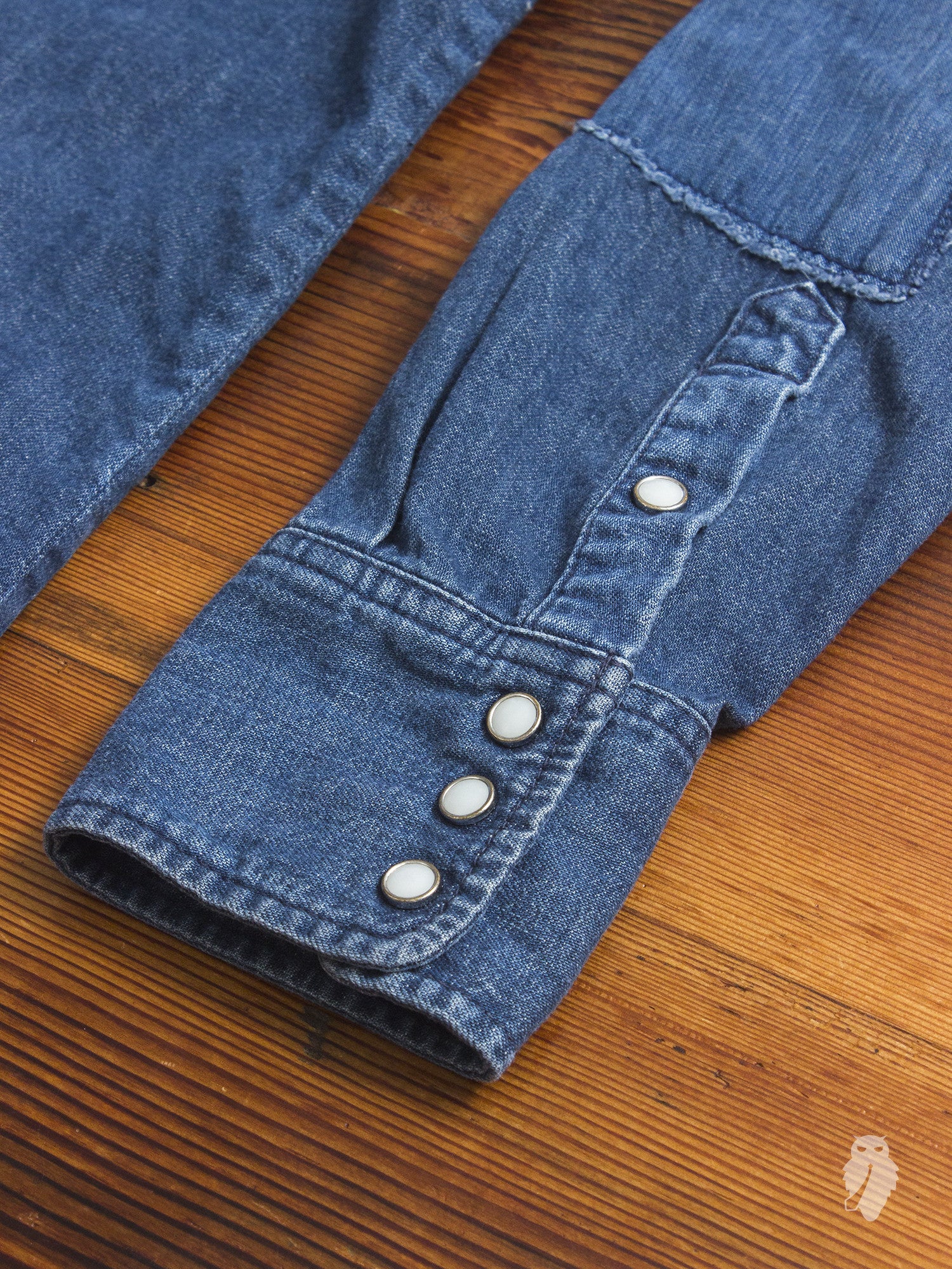 Haori Western Denim Shirt in Natural Indigo Remake - Image 5