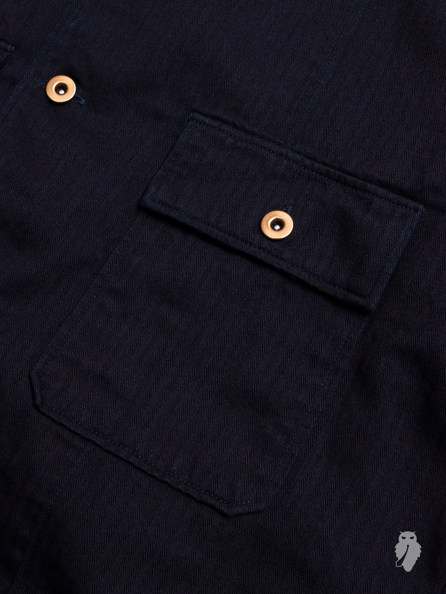 HBT Military Jacket in Indigo - Image 4