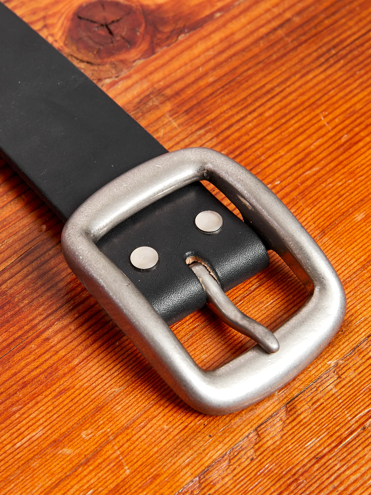Heavyweight Curved Belt in Black - Image 7