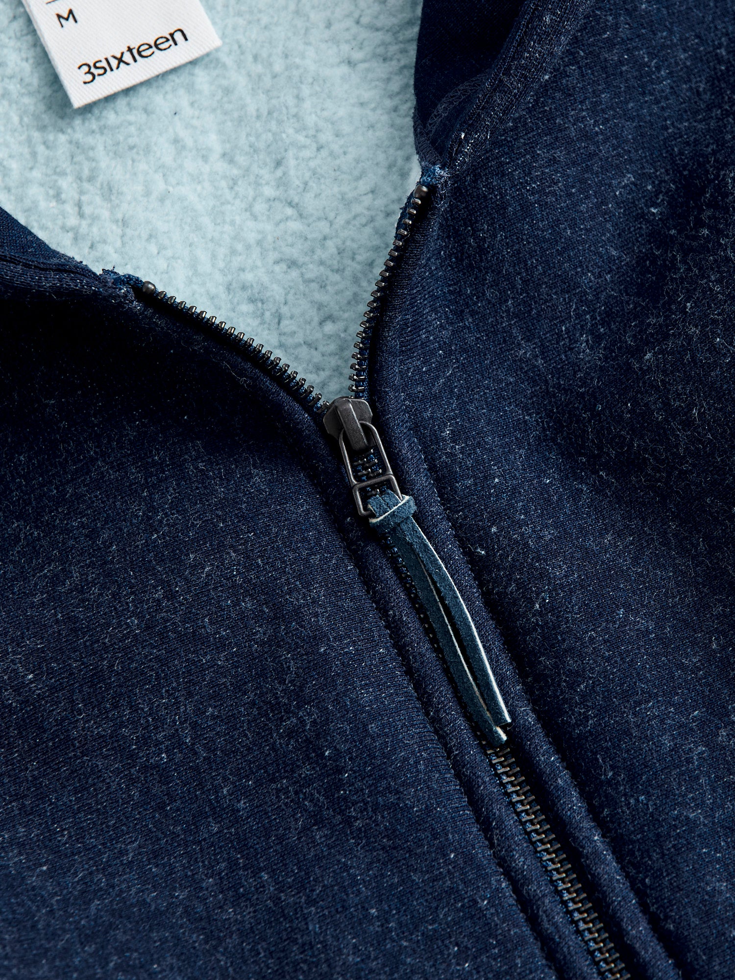 Heavyweight Zip Hoodie in Indigo - Image 4