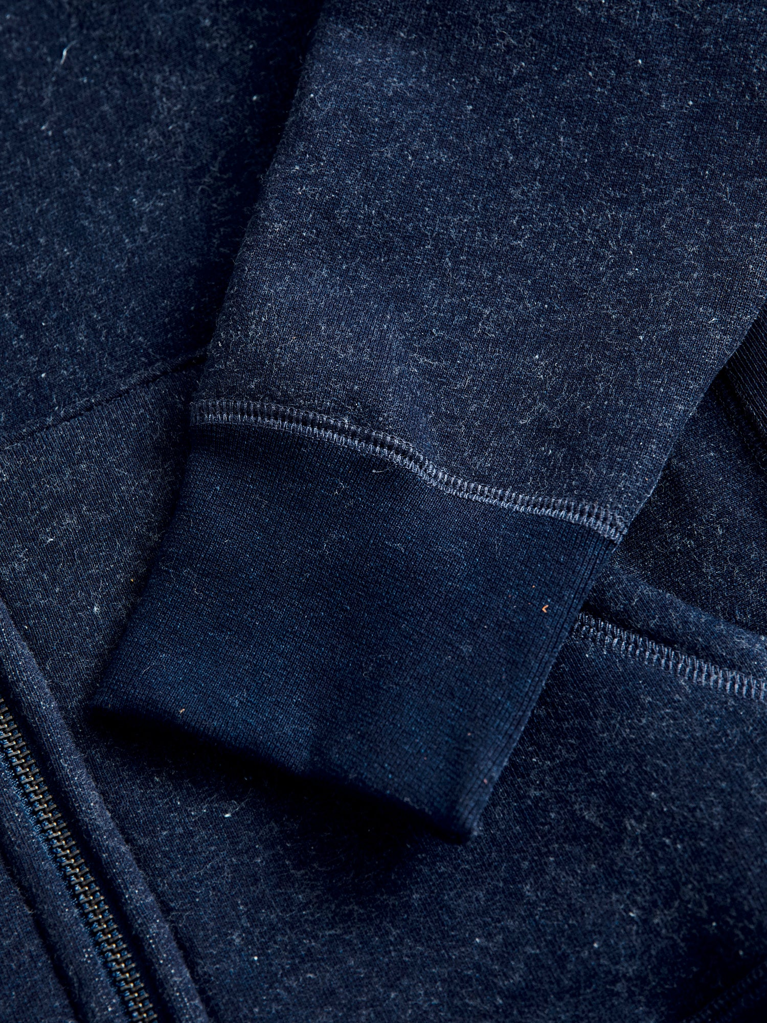 Heavyweight Zip Hoodie in Indigo - Image 8
