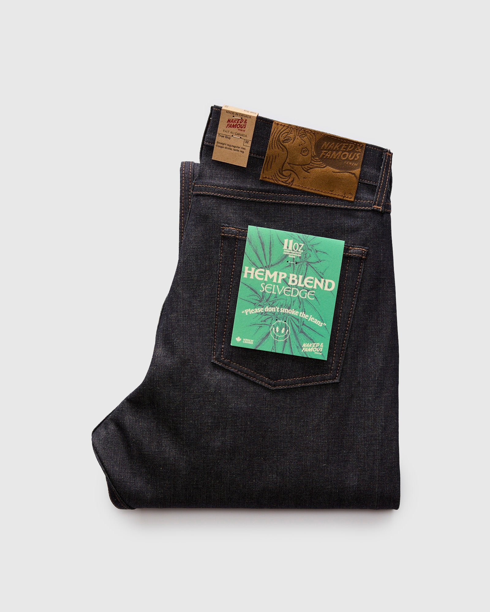 "Hemp Blend" 11oz Selvedge Denim - True Guy Fit