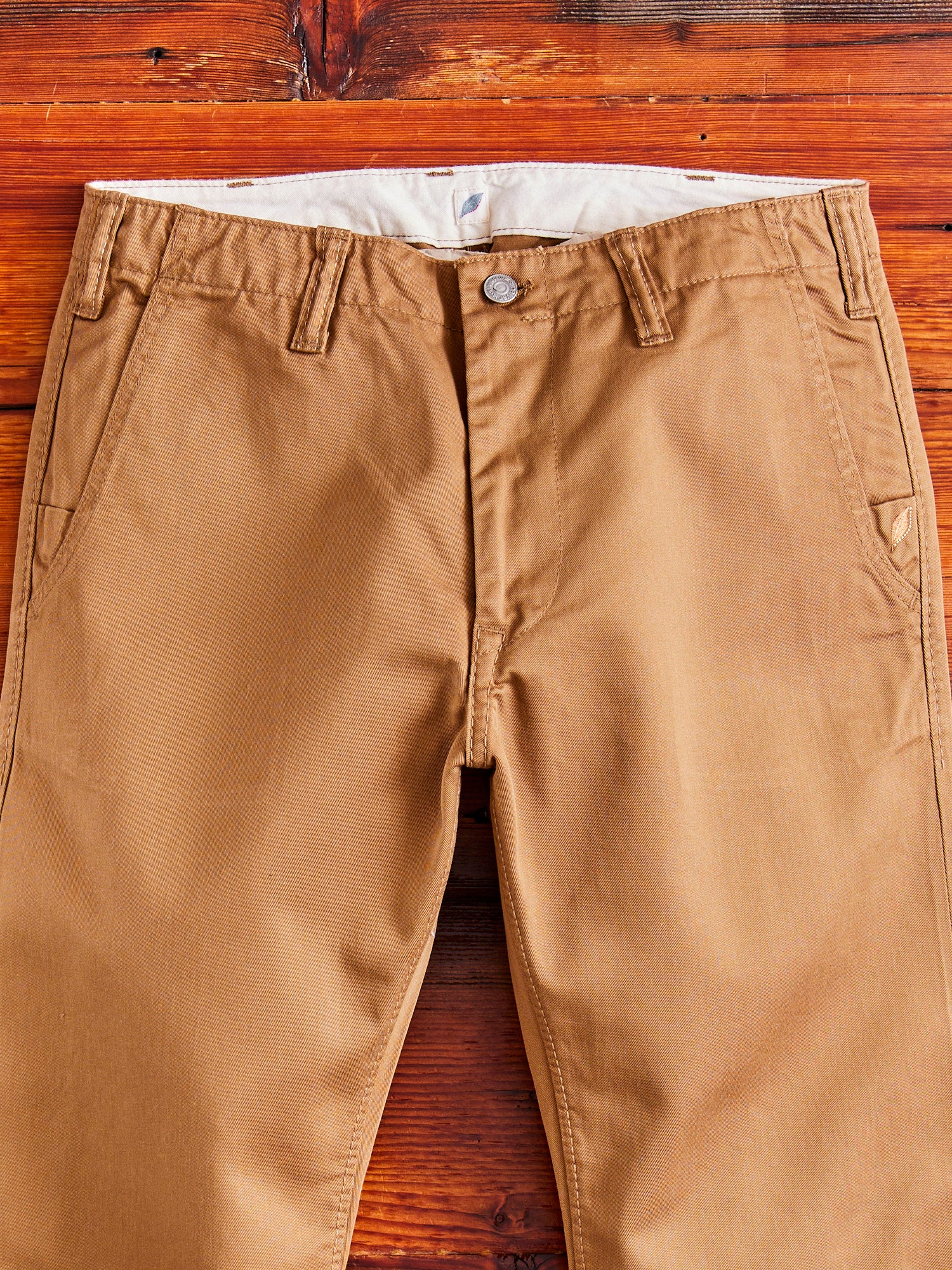 High Density Twill Chino in Camel - Image 3