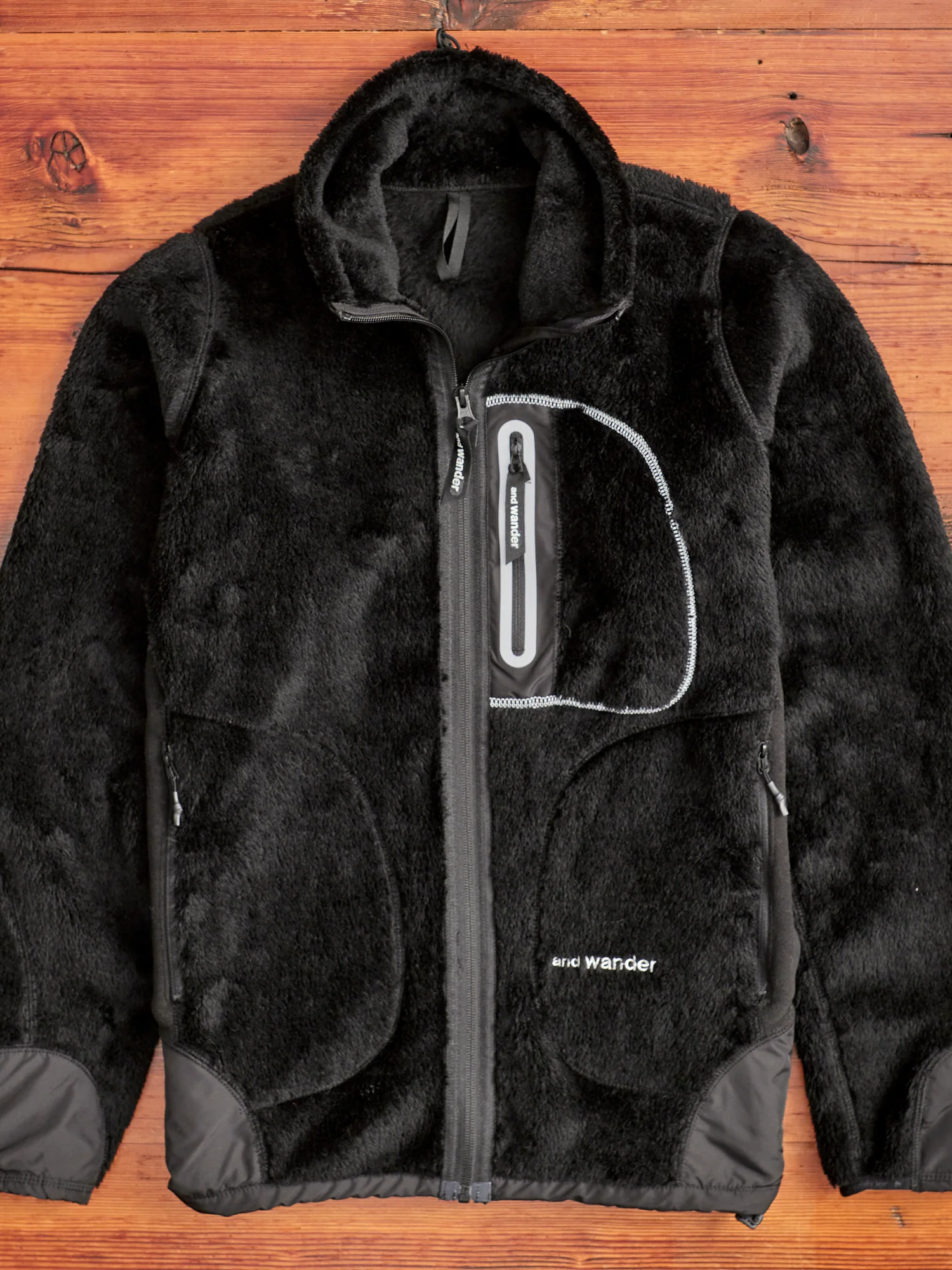 High Loft Fleece Jacket in Black
