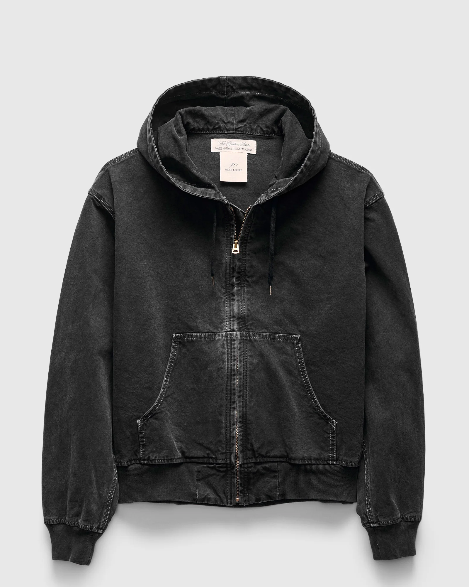 Hooded Duck Field Jacket in Black