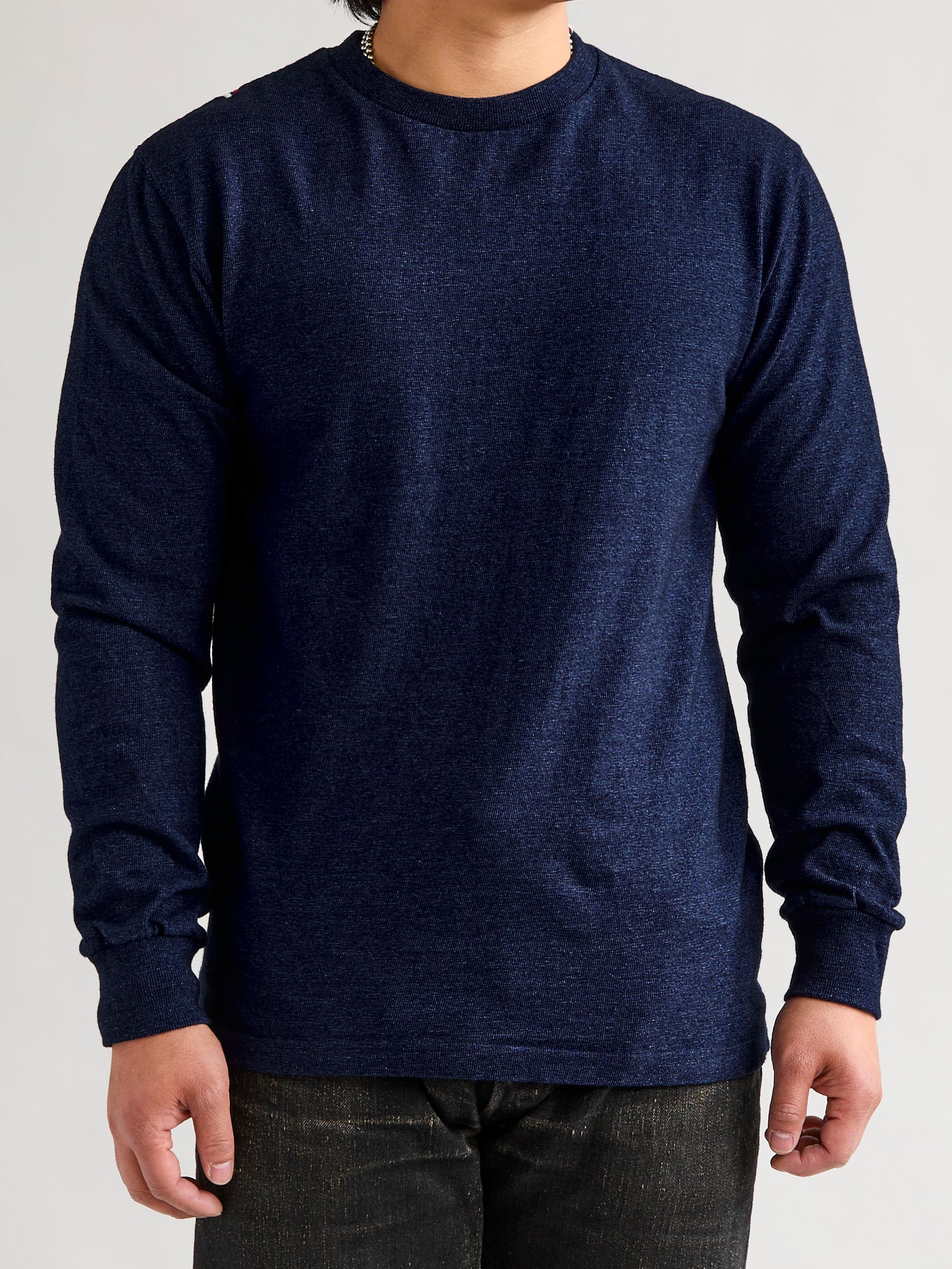 HSLS Heavy Shinkai Long Sleeve T-Shirt in Indigo - Image 2