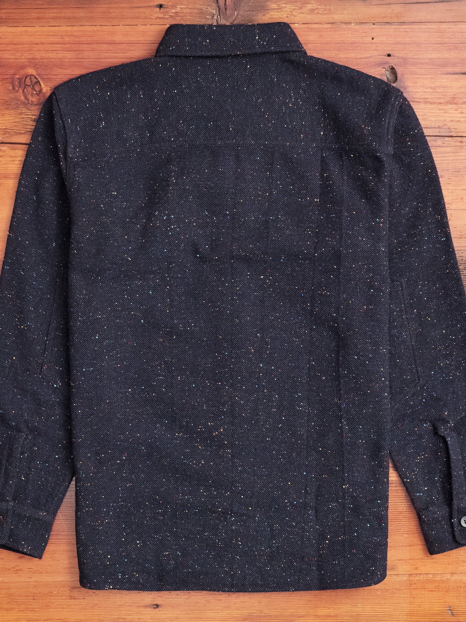 Hunting Nep Flannel in Navy Wool - Image 11