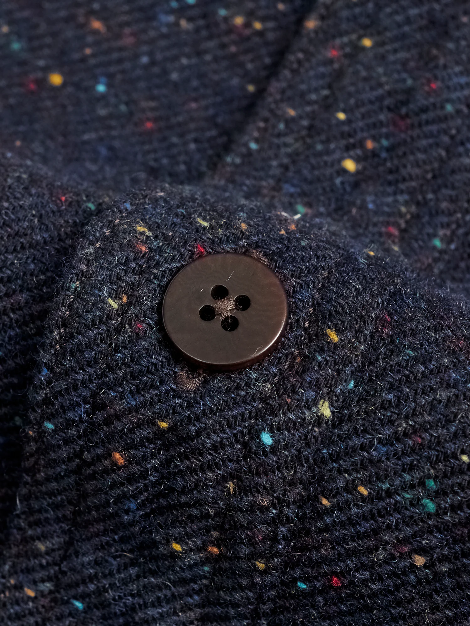 Hunting Nep Flannel in Navy Wool - Image 5