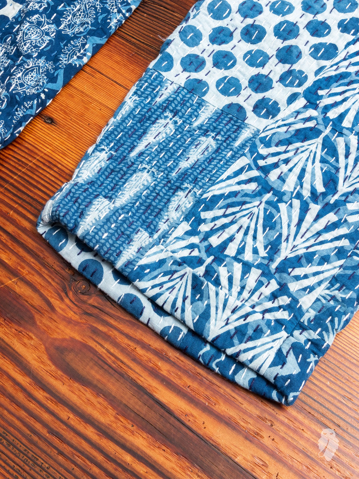 India Quilt Trousers in Indigo - Image 7