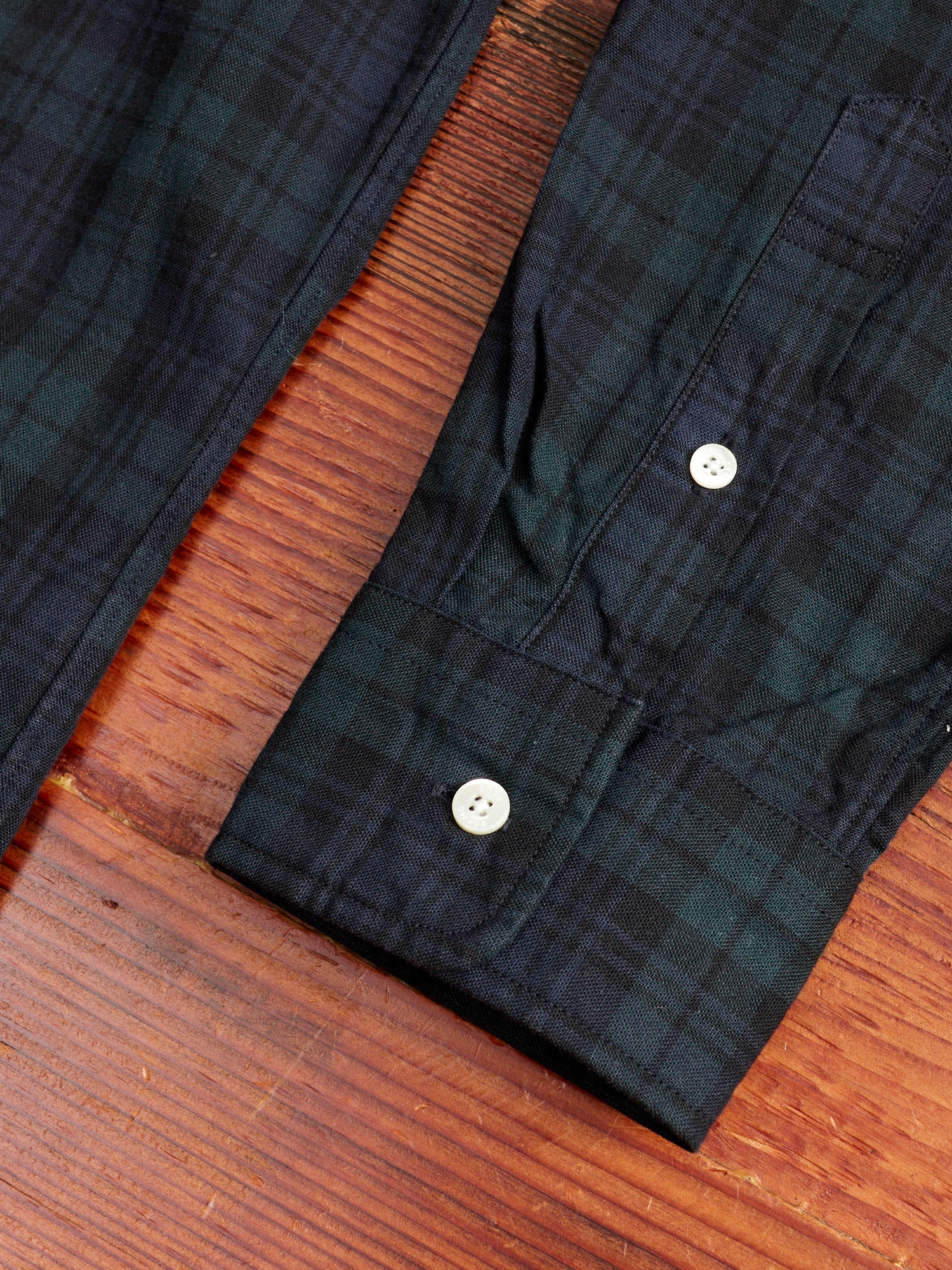 Indigo Check Button-Down Shirt in Blackwatch - Image 6
