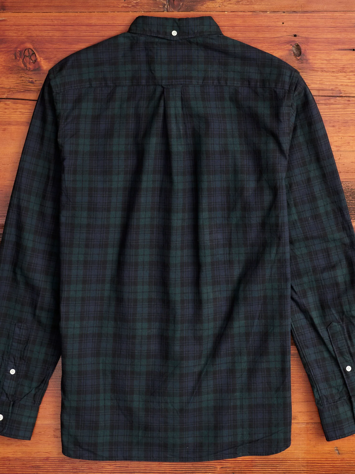 Indigo Check Button-Down Shirt in Blackwatch - Image 8