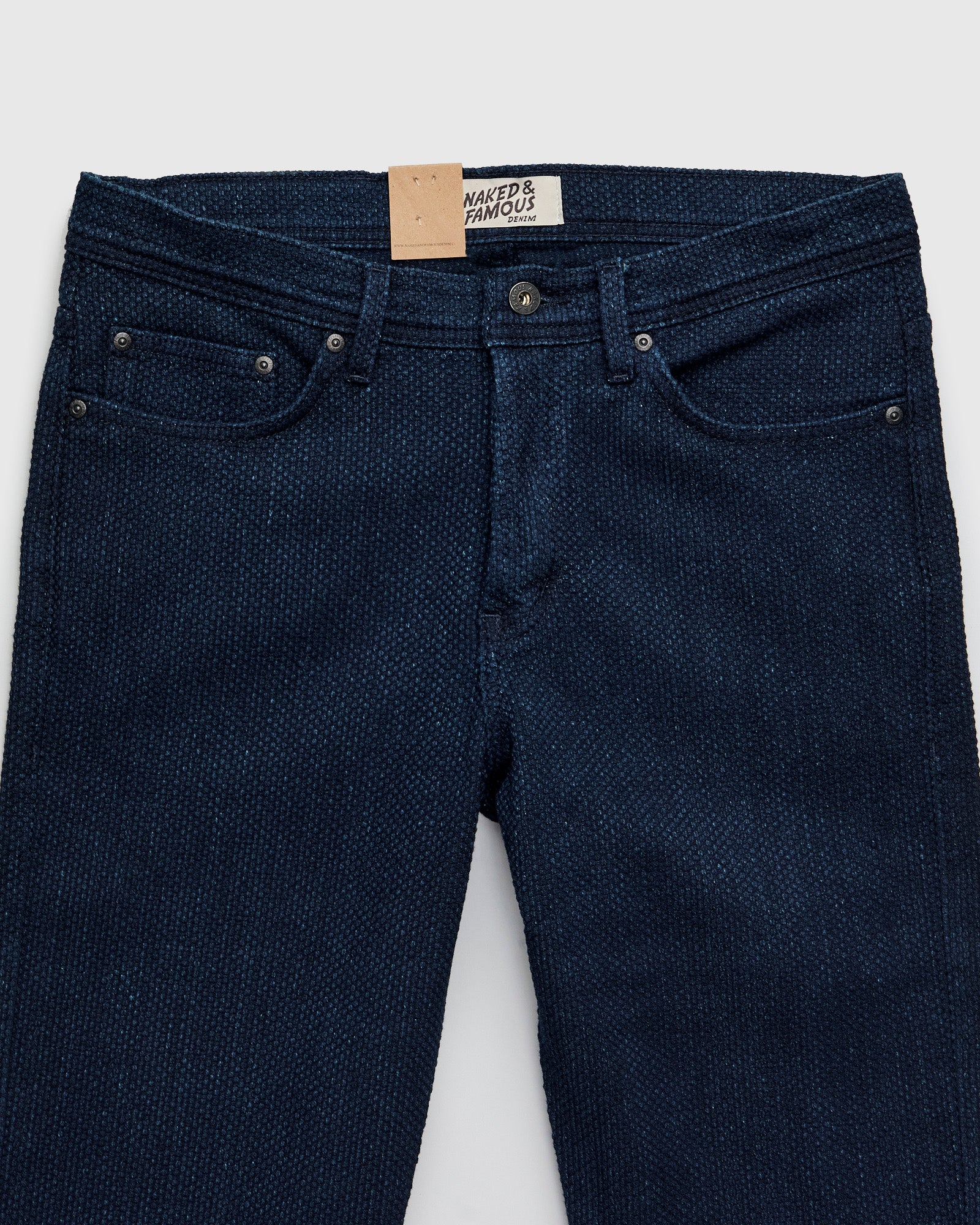"Indigo Sashiko" 12.5oz Jacquard Denim - Weird Guy Fit - Image 7