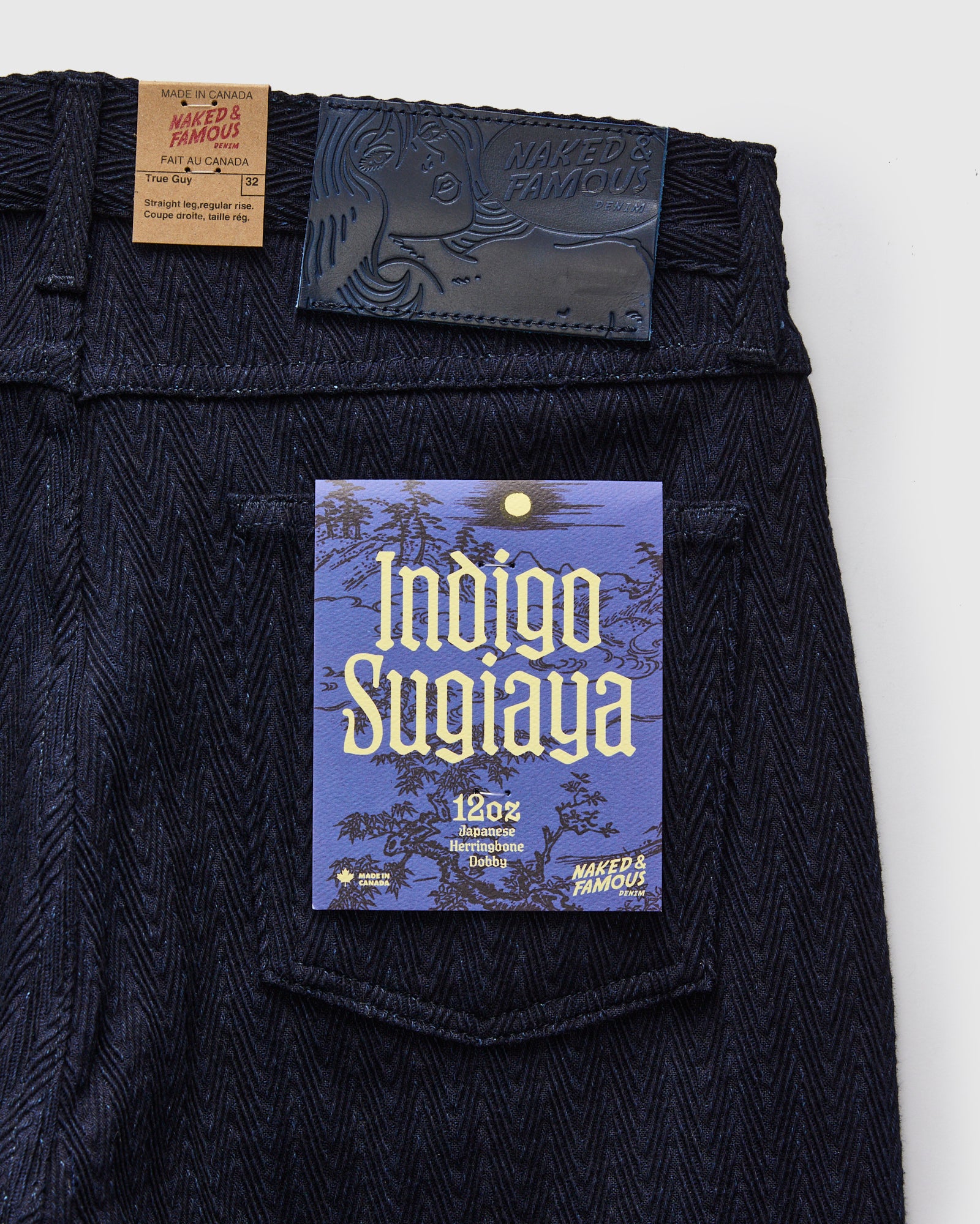 "Indigo Sugiaya" 12oz Herringbone Dobby Twill - True Guy Fit - Image 3