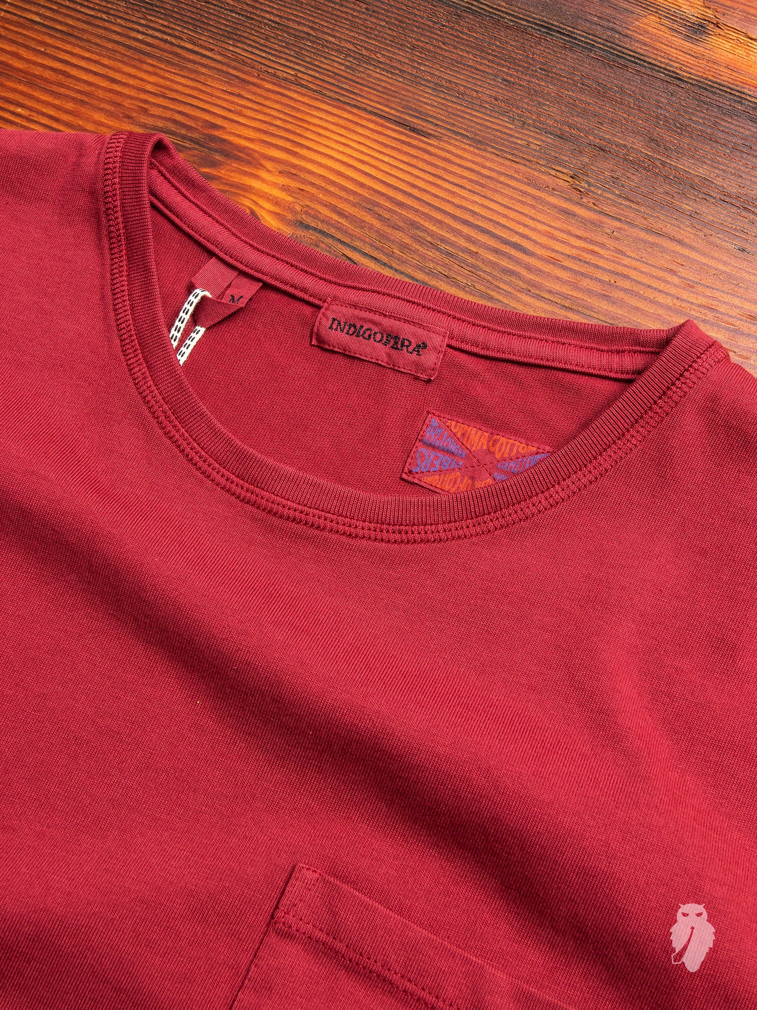 Wilson Pocket T-Shirt in Guajillo Red - Image 3