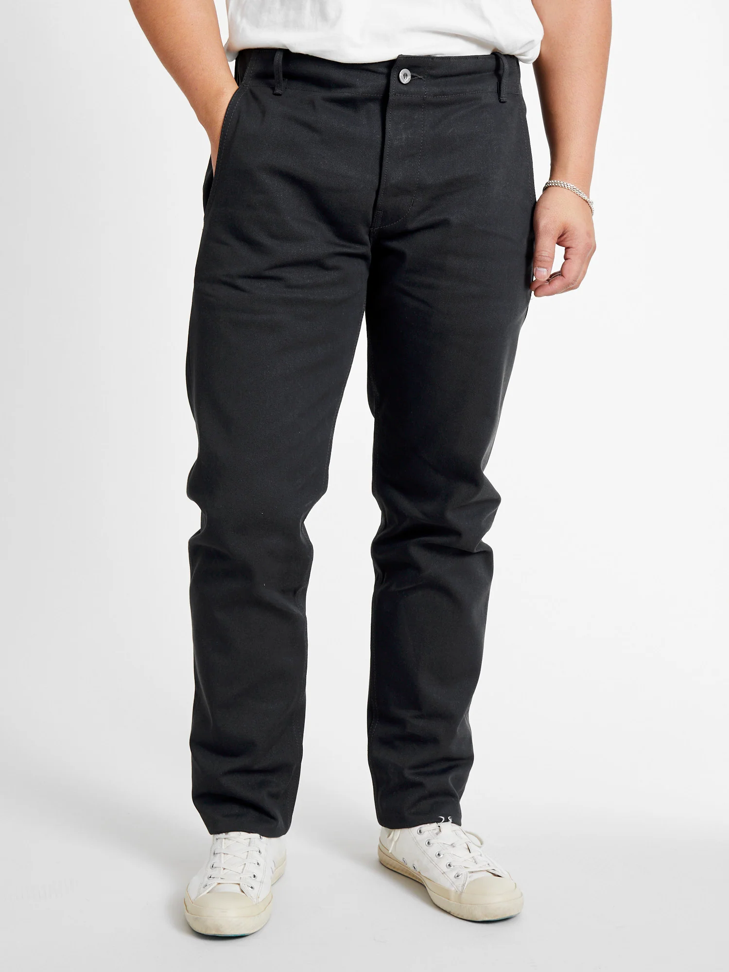 "Infantry Pant" in Grey Selvedge Twill - Image 2