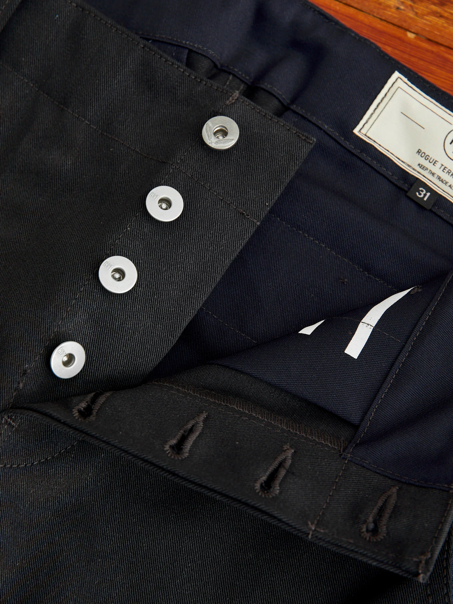 "Infantry Pant" in Grey Selvedge Twill - Image 6