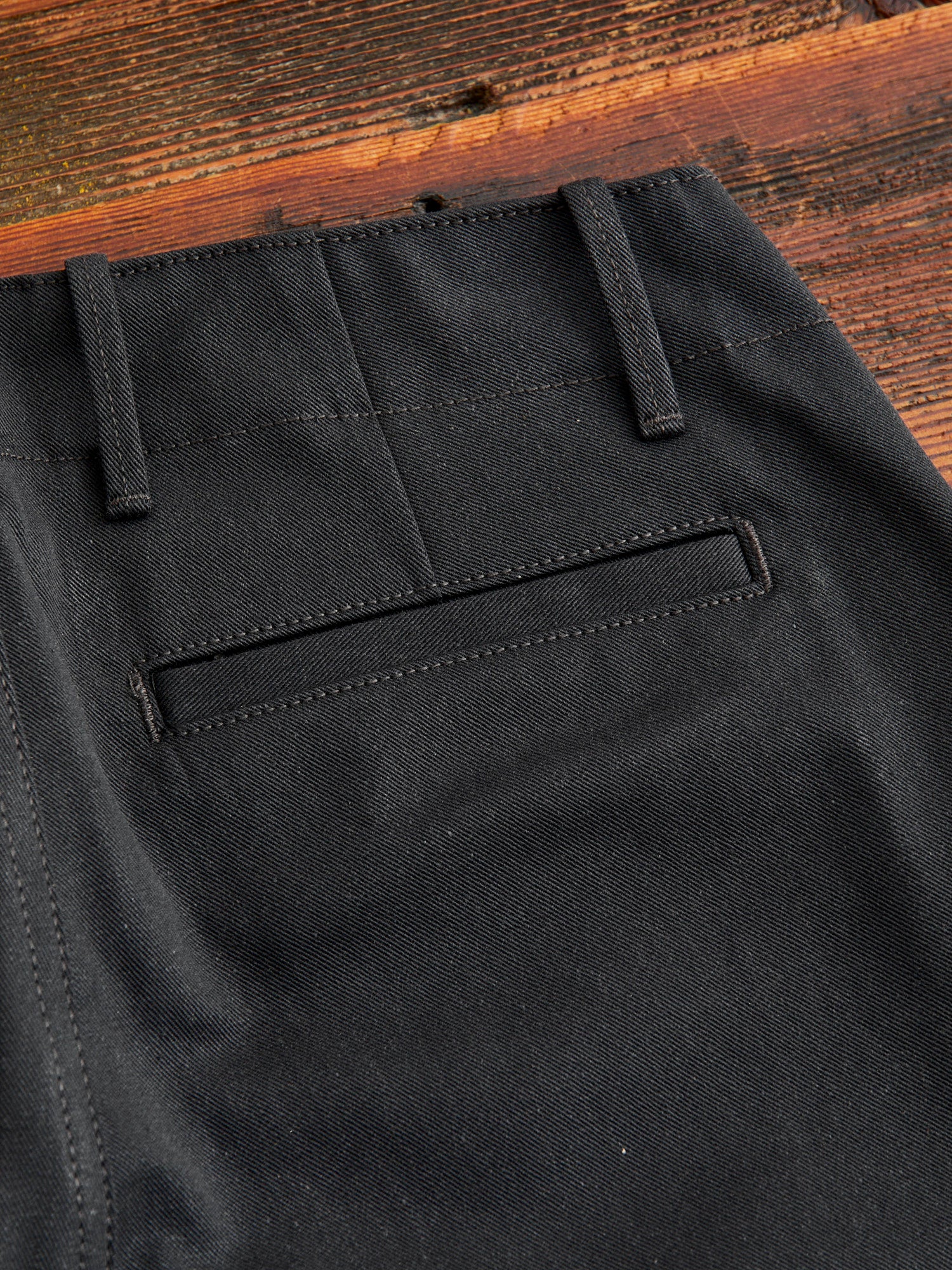 "Infantry Pant" in Grey Selvedge Twill - Image 9