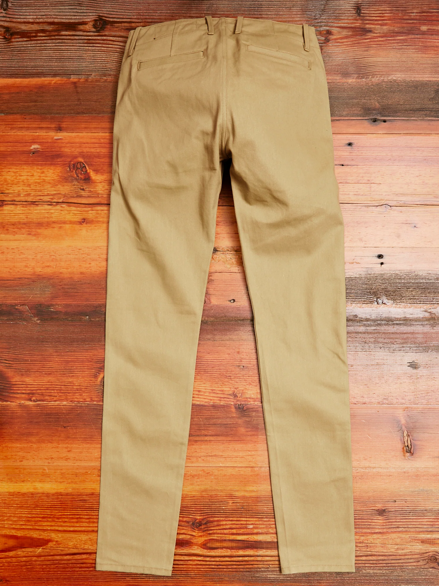"Infantry Pant" in Khaki Selvedge Twill - Image 10