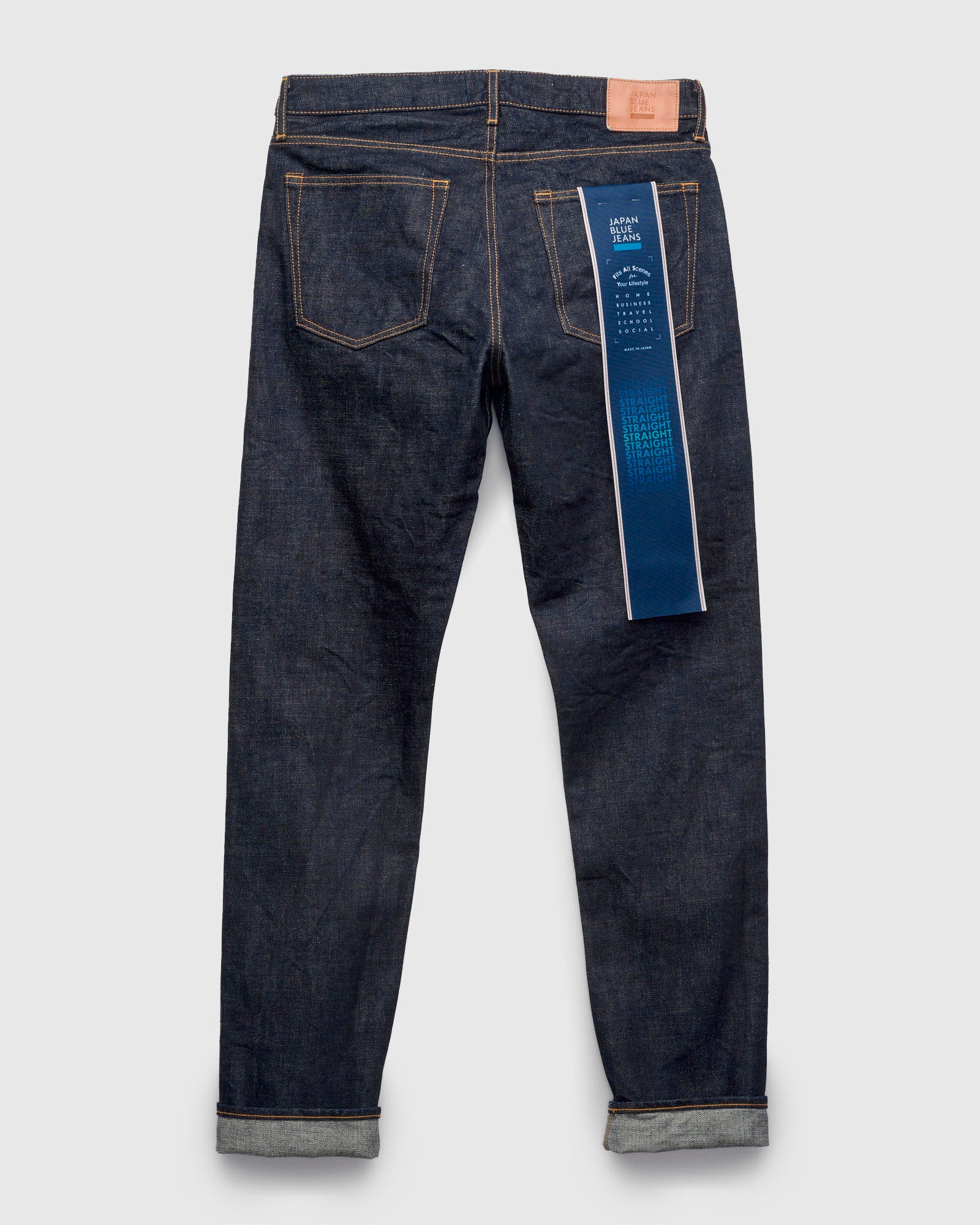 J301 "Circle" 14.8oz Rinsed Selvedge Denim - Straight Tapered Fit - Image 3