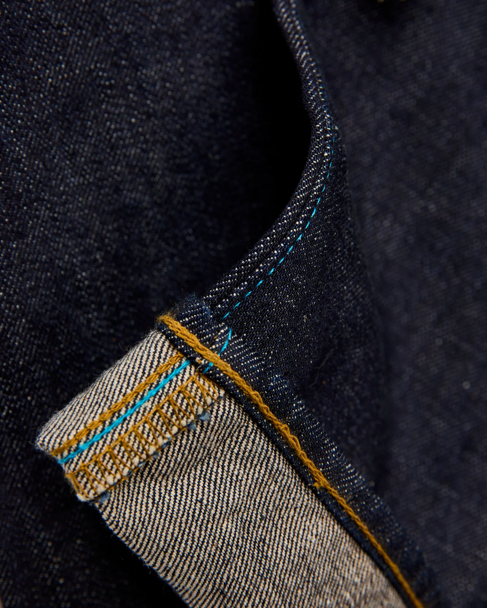 J304 "African Cotton" 12.5oz Indigo Selvedge Denim - Straight Fit - Image 9
