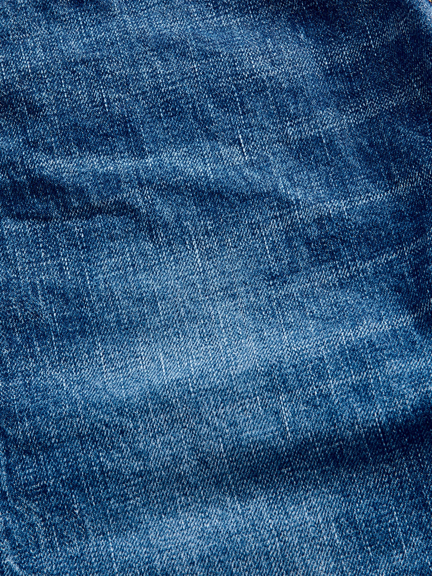 J401-MID "Circle Mid Wash" 14.8oz Selvedge Denim - Classic Straight Fit - Image 7