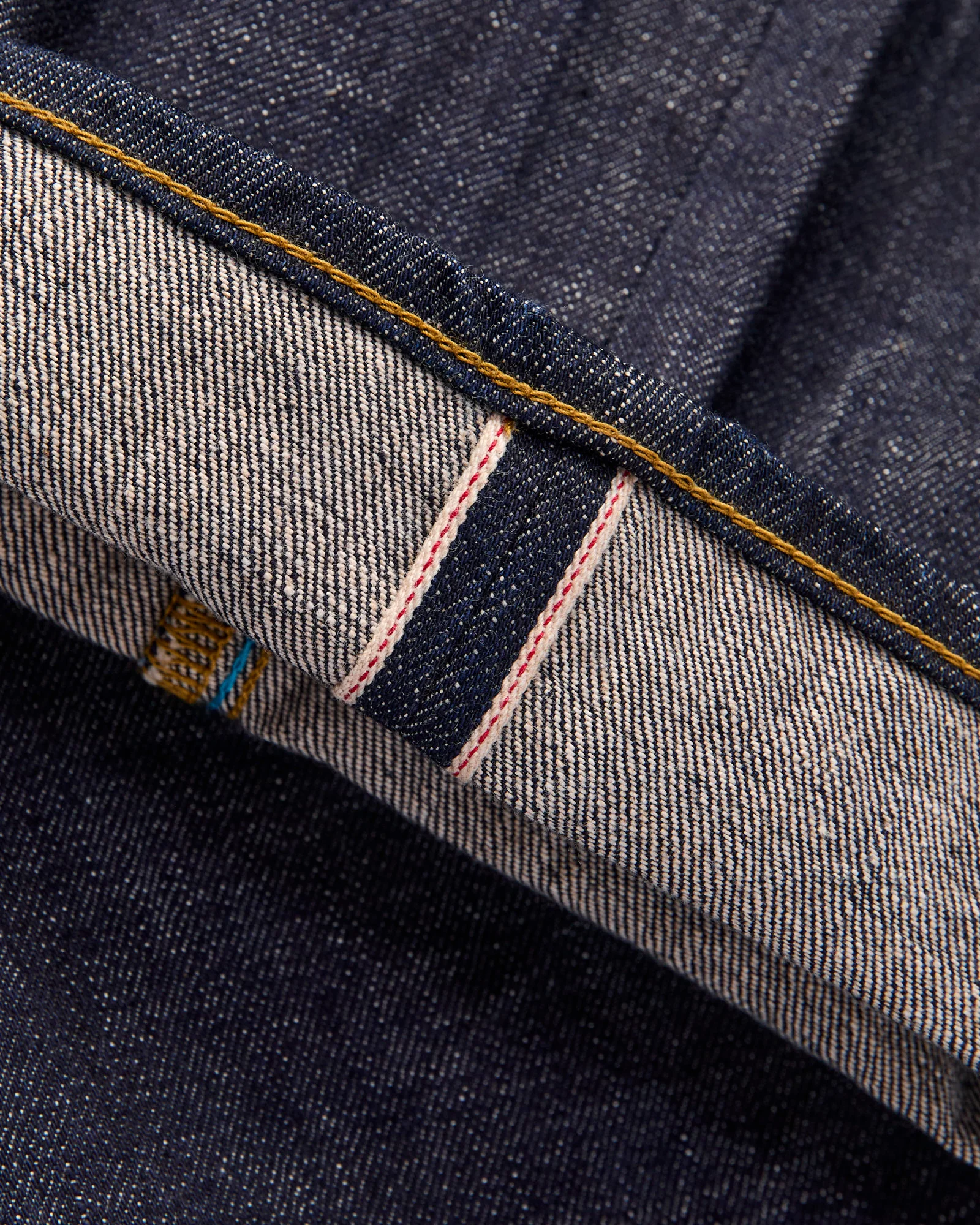 J504 "African Cotton" 12.5oz Indigo Selvedge Denim - Loose Straight Fit - Image 8