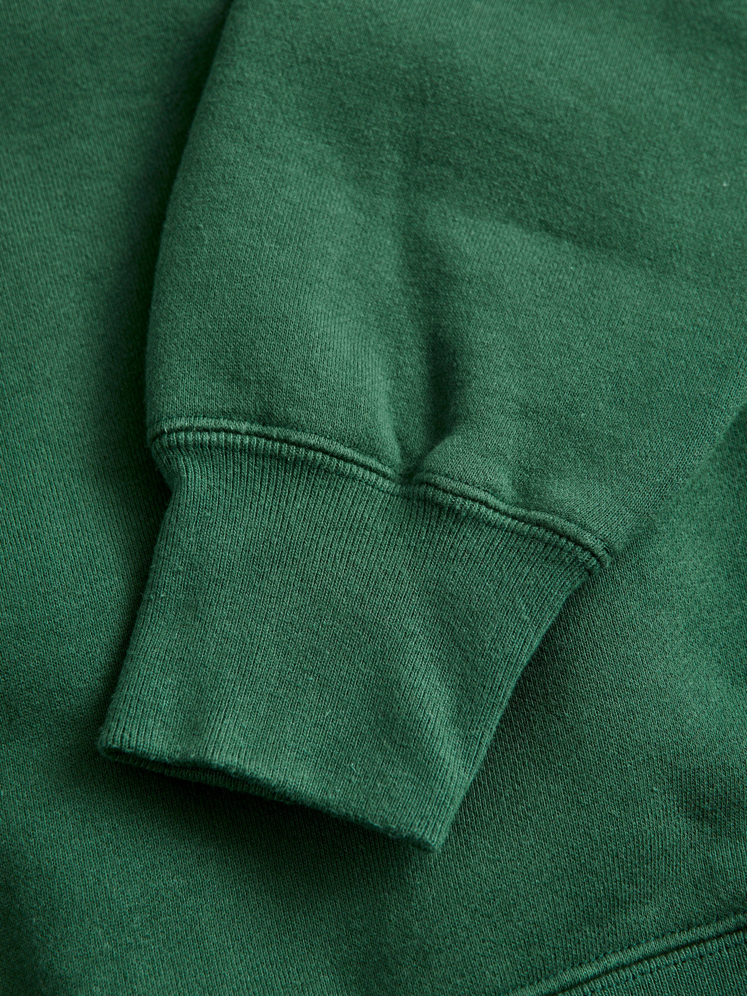 Japan-Made Fleece Crewneck in Green - Image 4