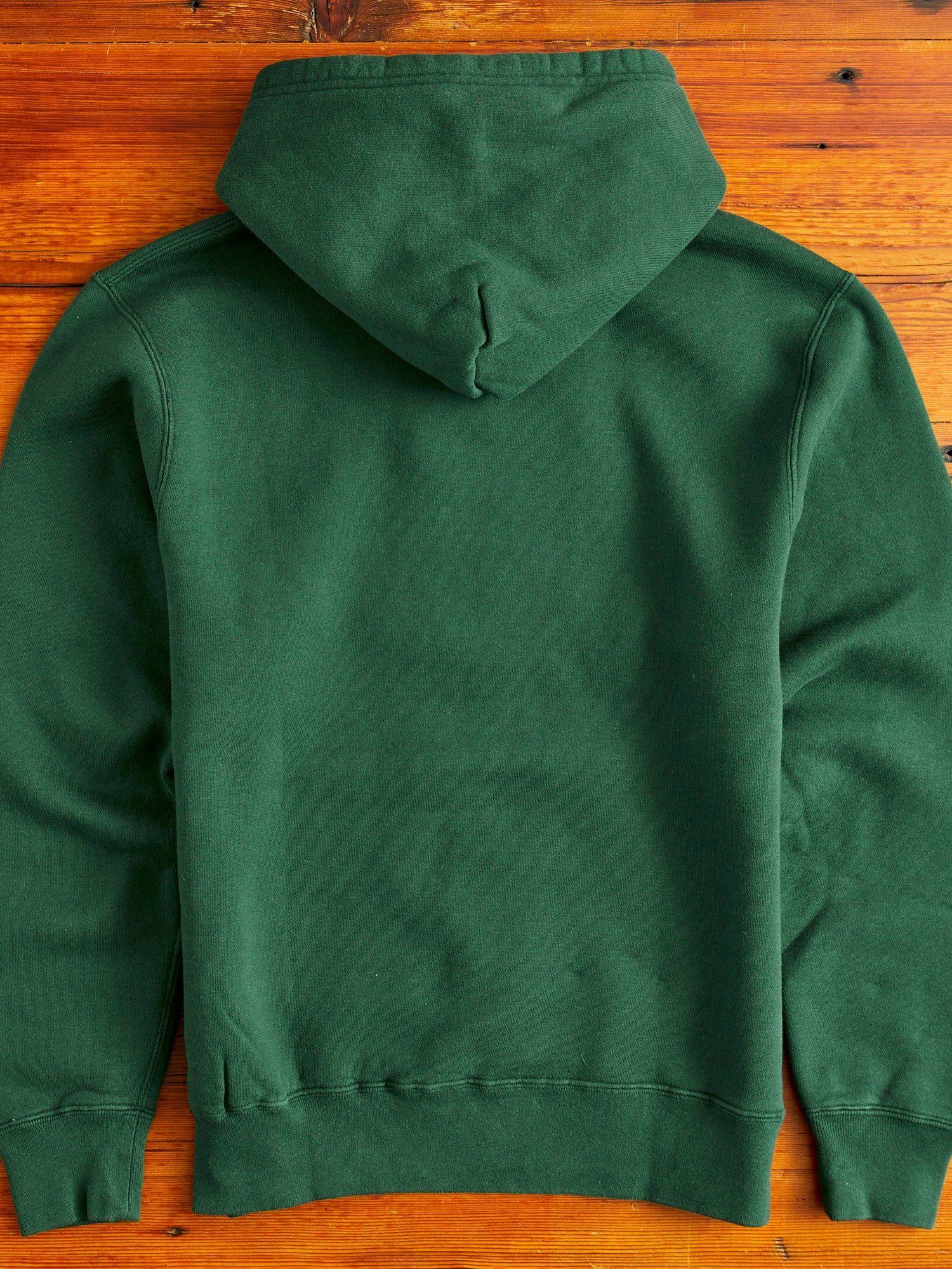 Japan-Made Fleece Hoodie in Green - Image 8