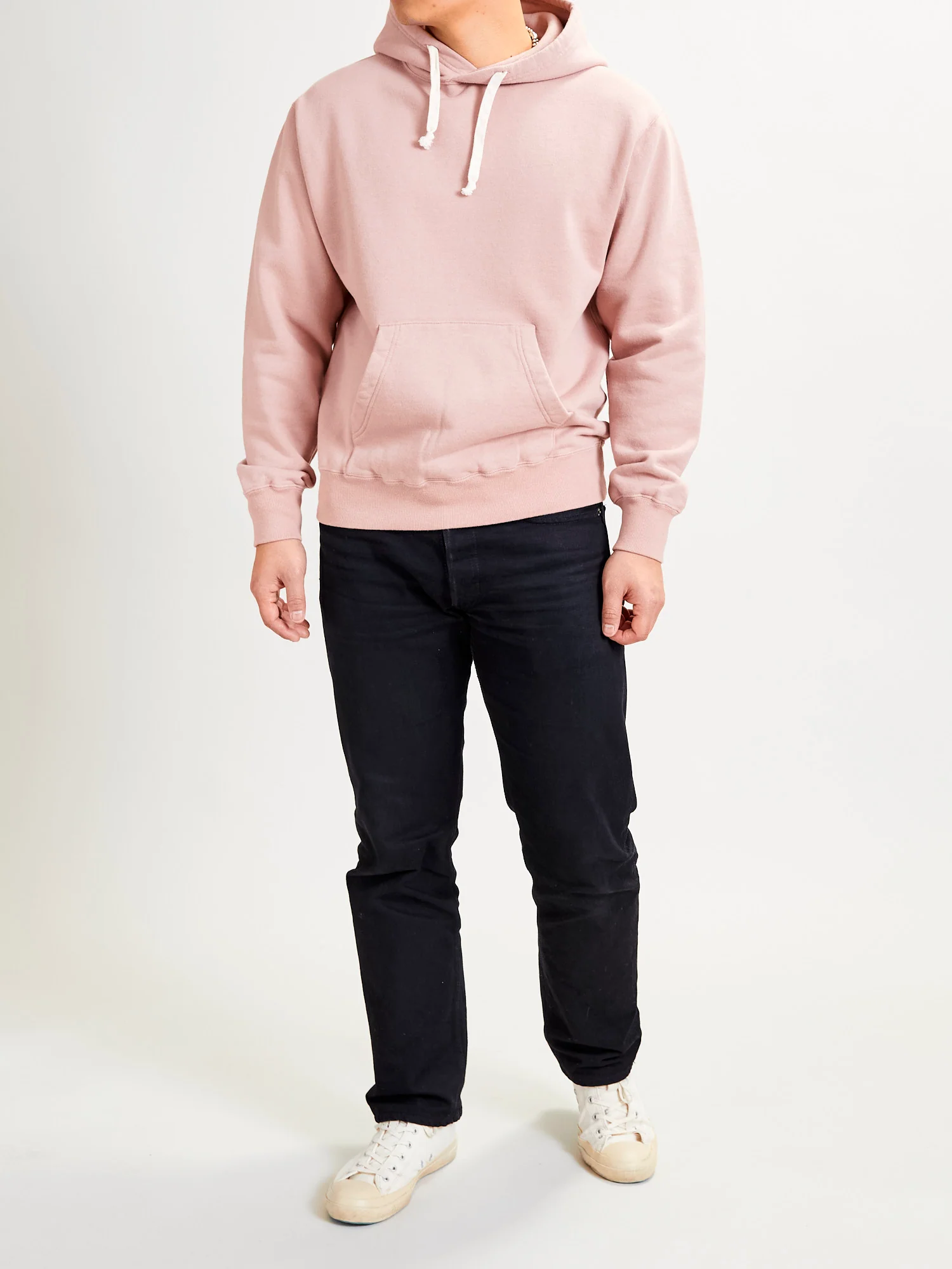 Japan-Made Fleece Hoodie in Pink - Image 9