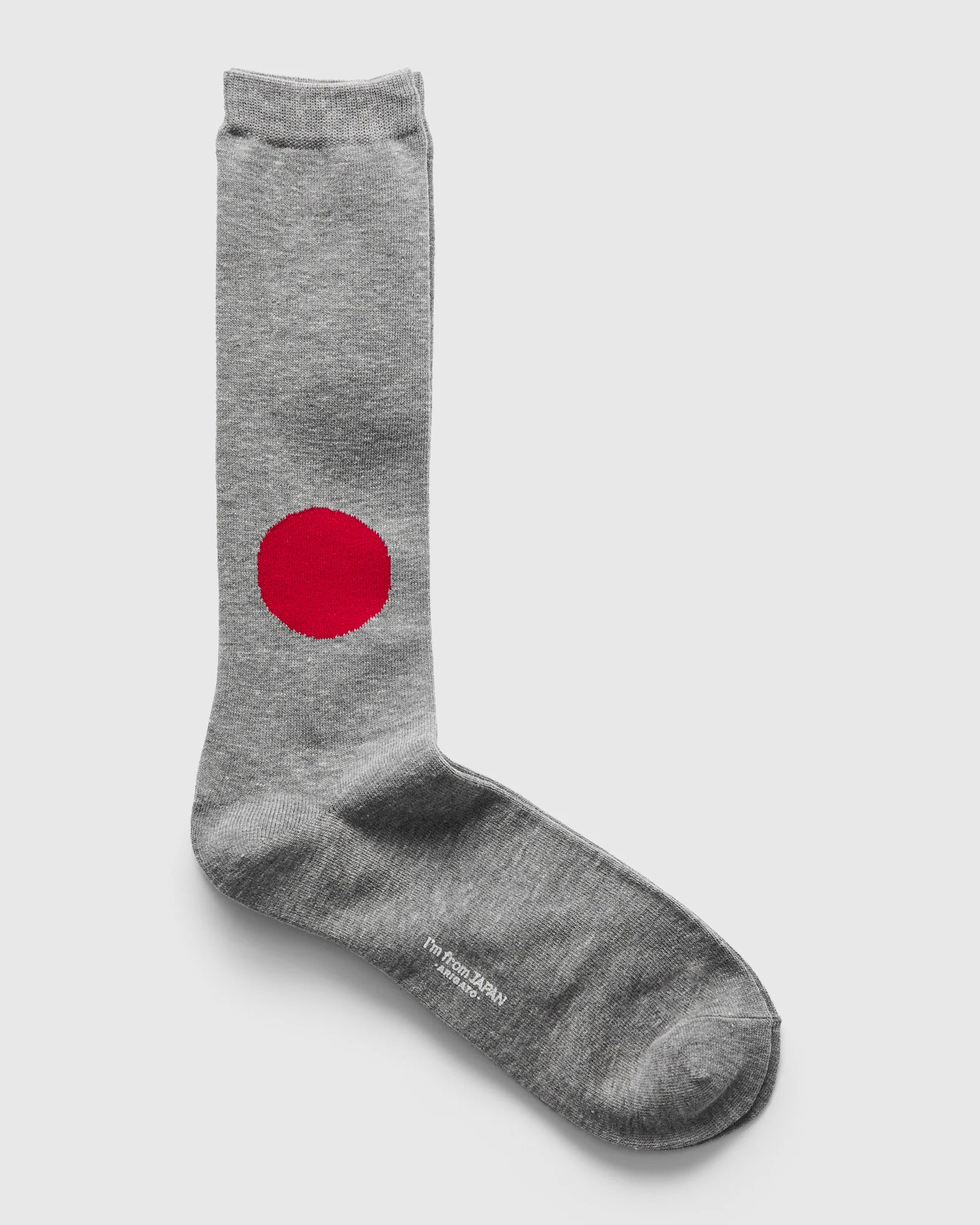 Japanese Flag Socks in Charcoal - Image 2